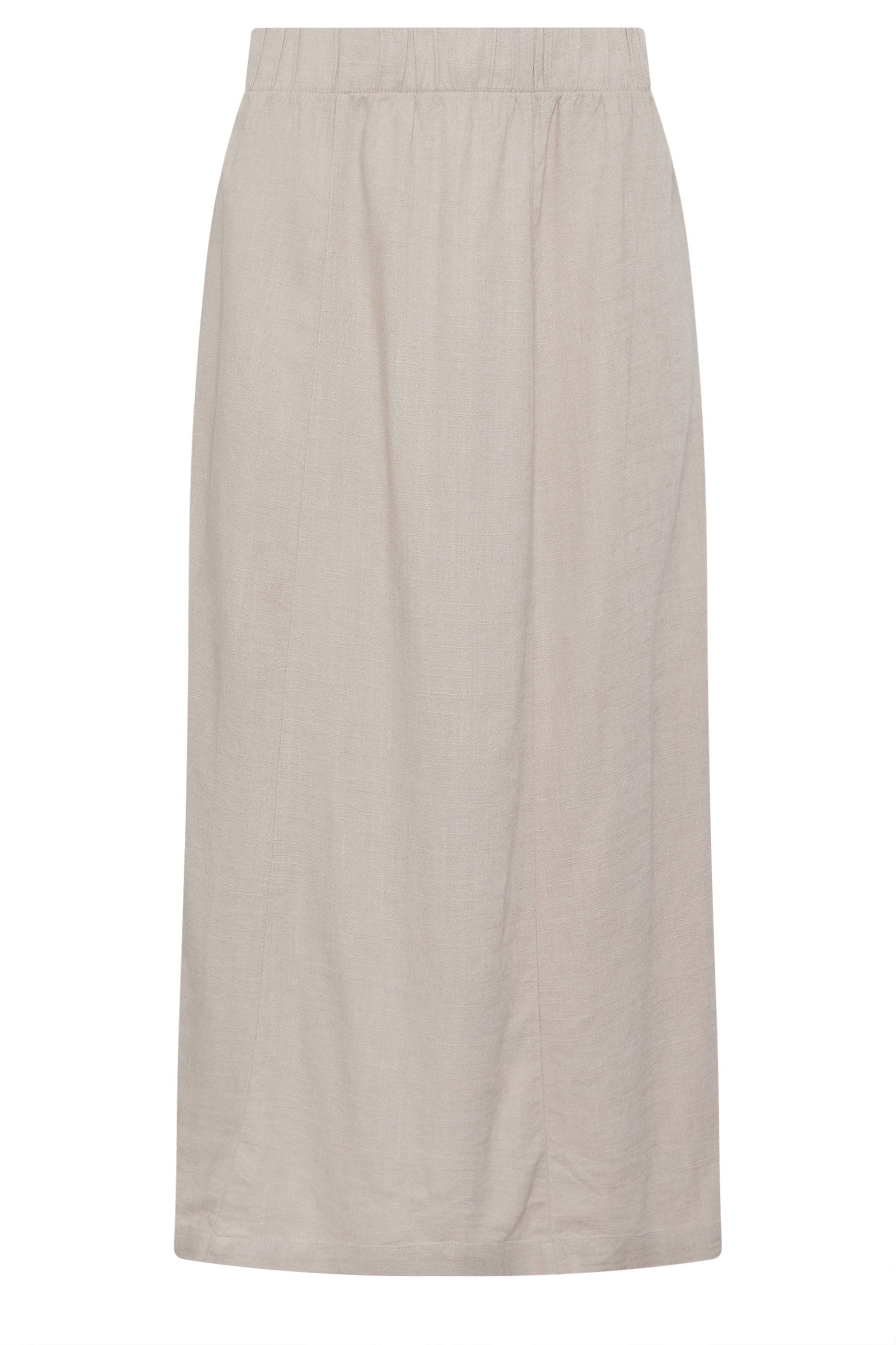 M&Co Natural Brown Linen Maxi Skirt | M&Co 6