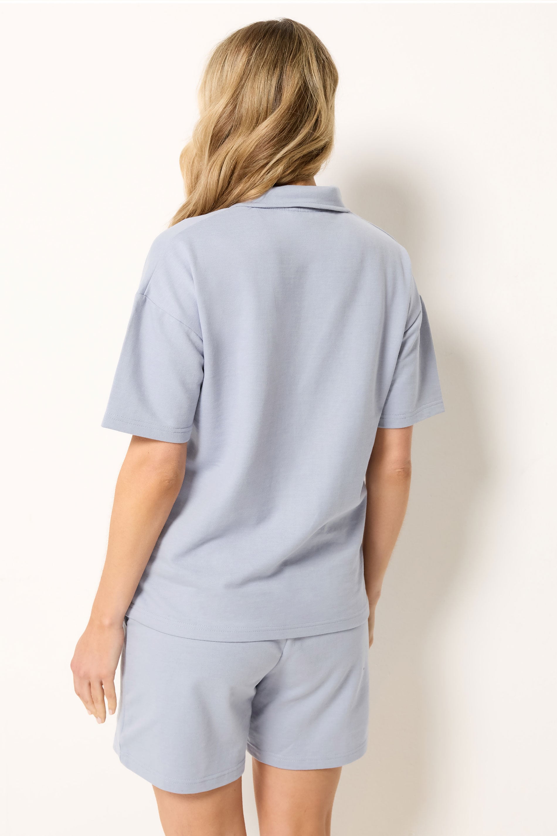 LTS Tall Women's Blue Cotton Sweat Shorts | Long Tall Sally 2
