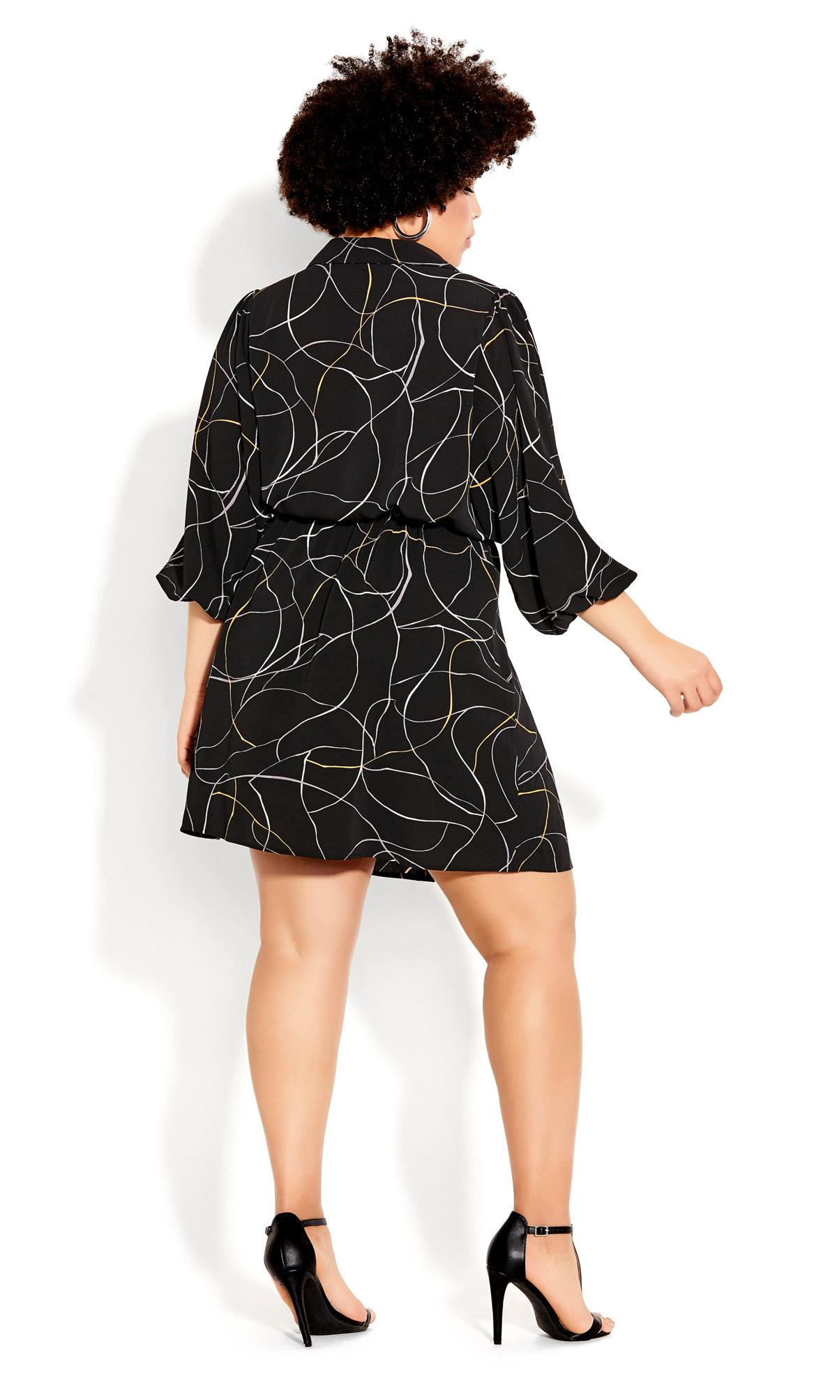 Evans Black Relaxed Tie Dress 2