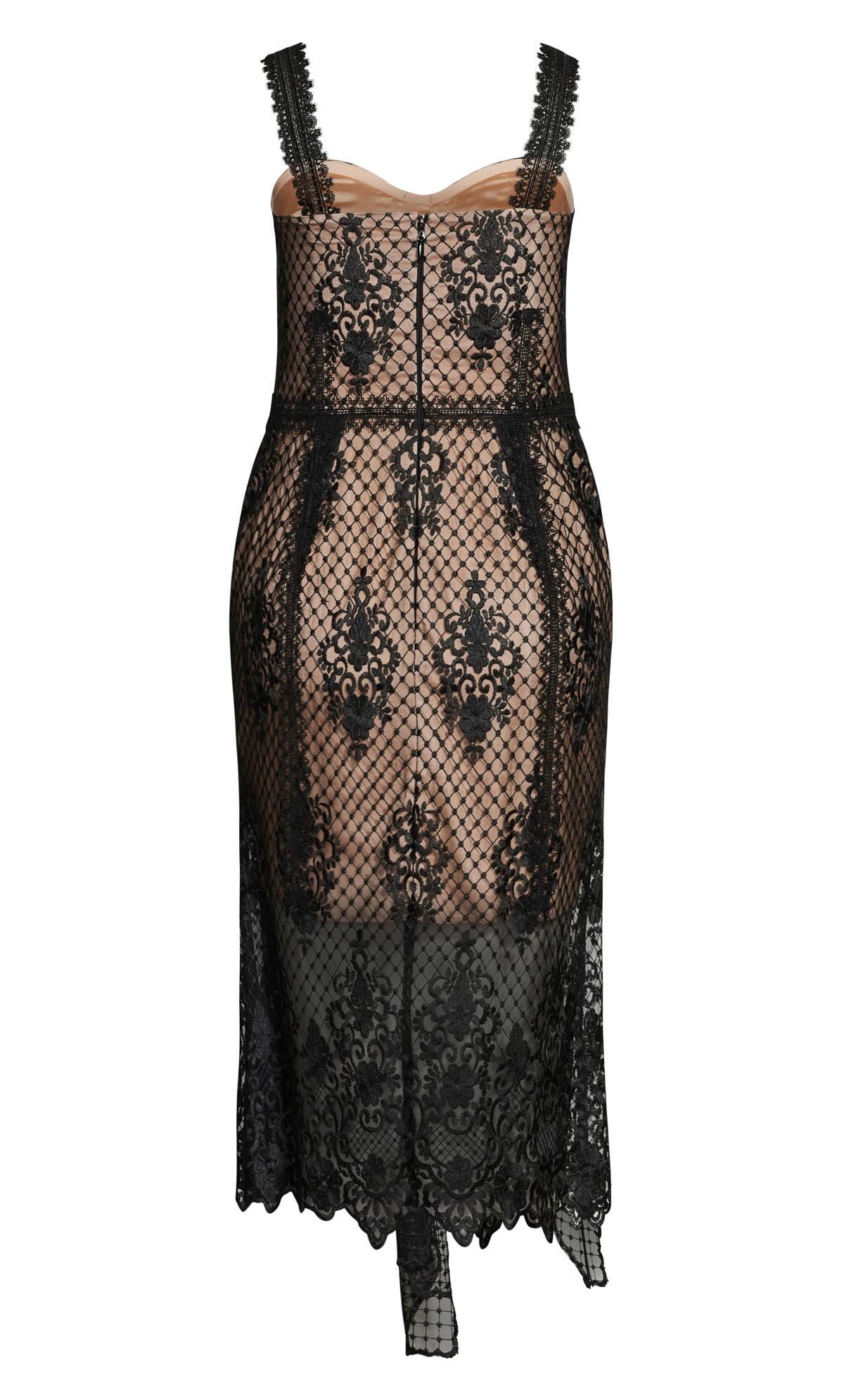 Evans Black Glamorous Lace Dress 3