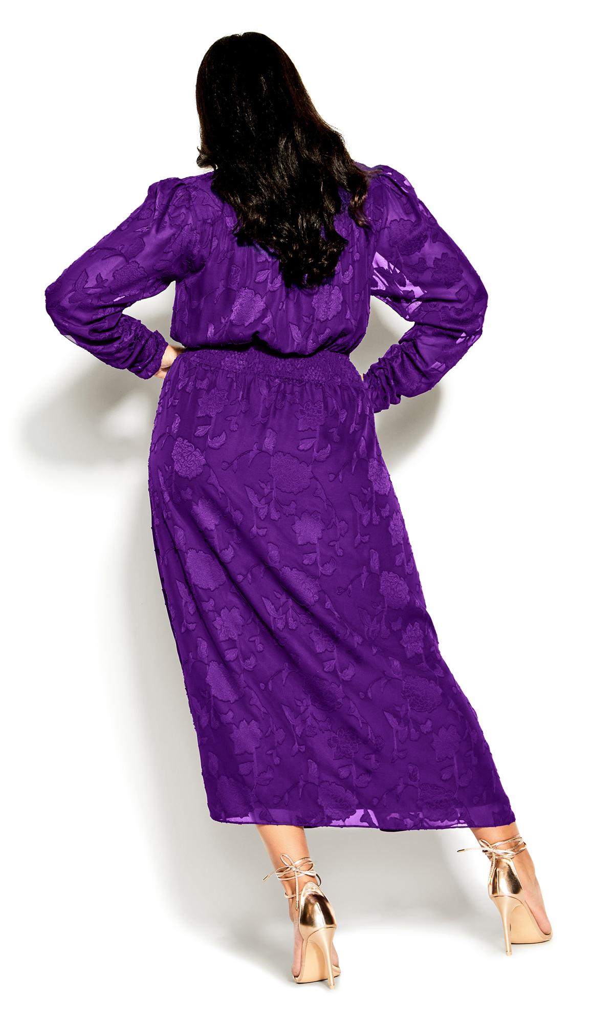 Evans Purple Lace Midaxi Dress 3