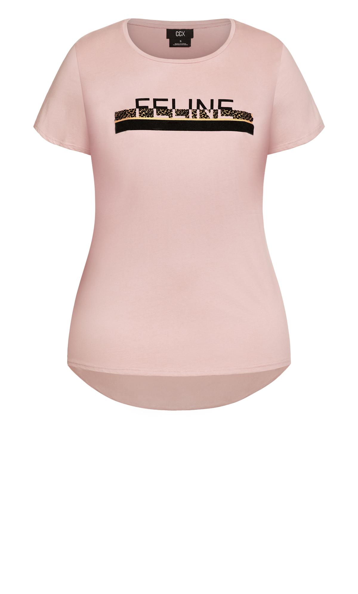 Evans Pink 'Feline' T-Shirt 2