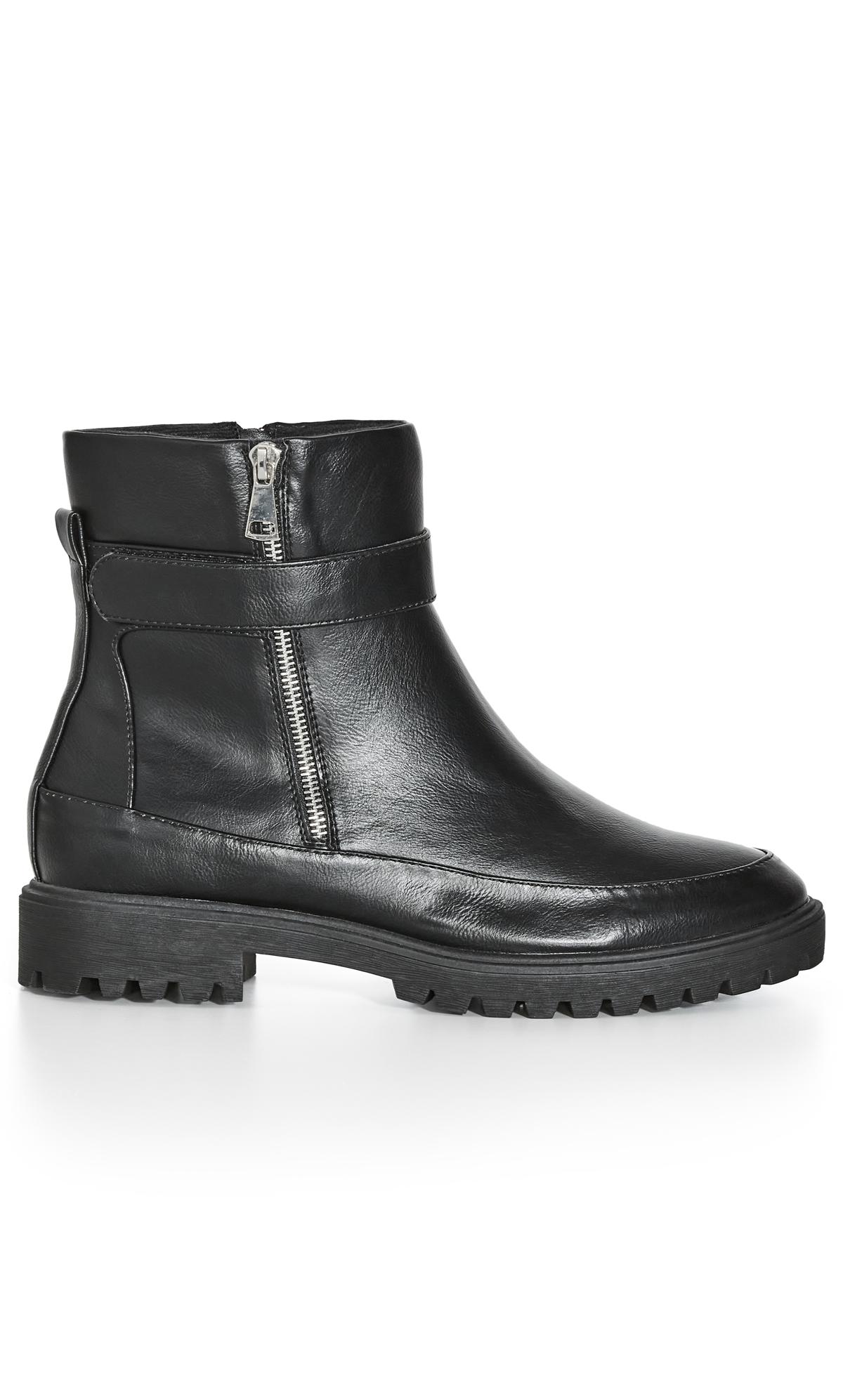 Brazy Black Wide Width Ankle Boot 2
