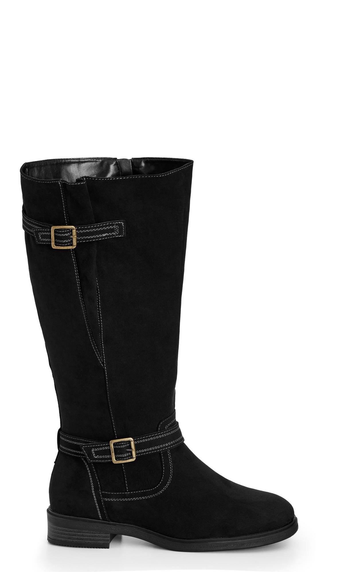 Black Wide Width Marcy Long Boot 2