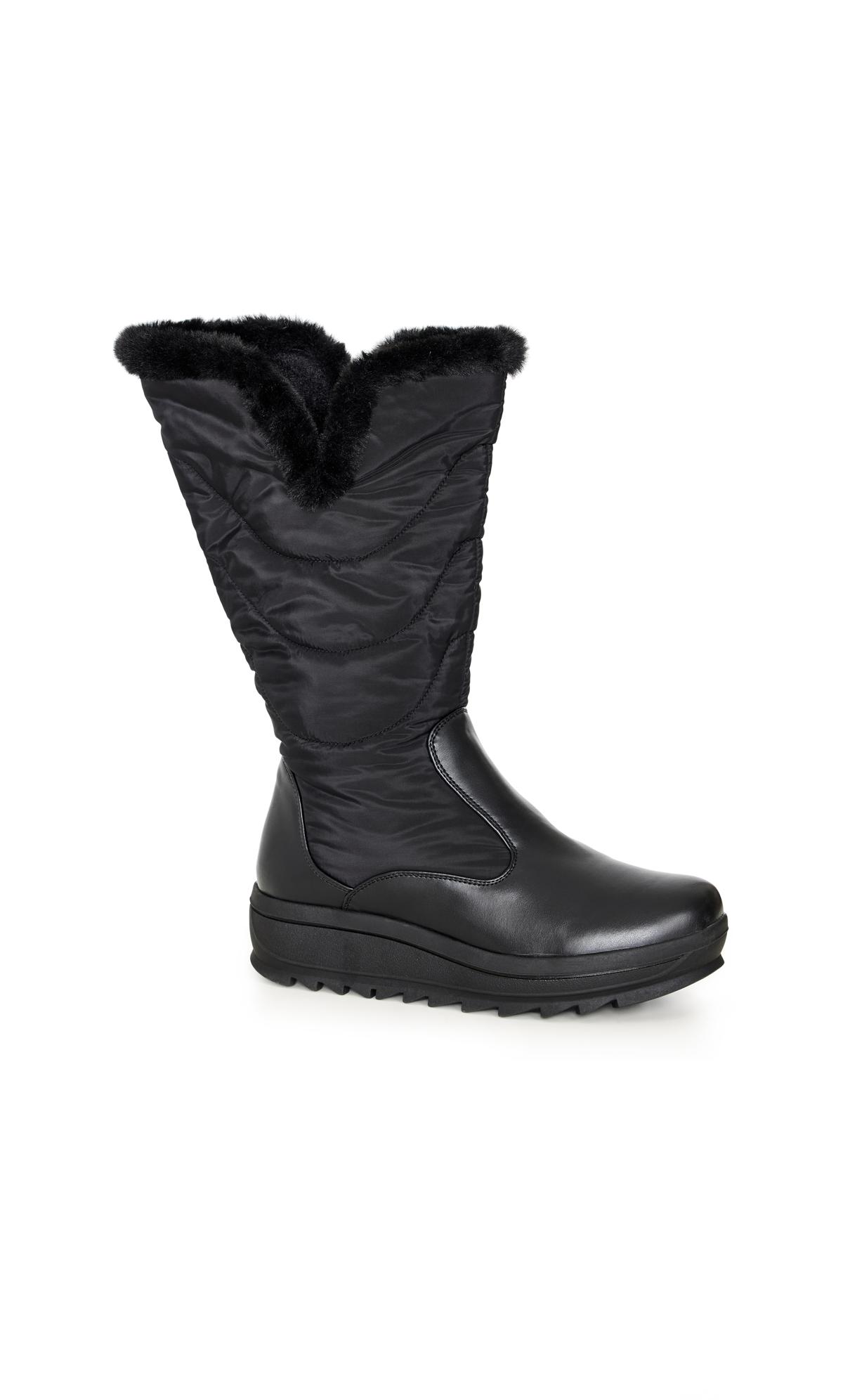 Gianna Black Wide Fit Winter Boot 3