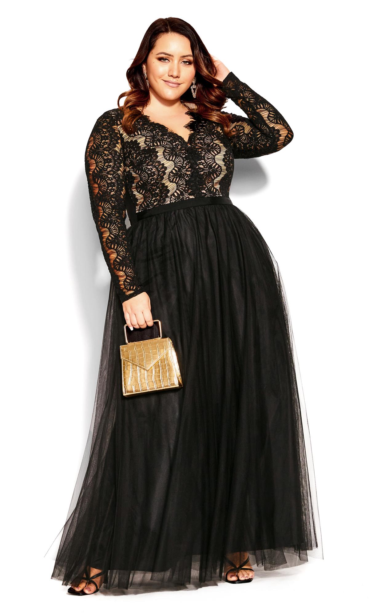 Evans Black Rare Beauty Maxi Dress 2