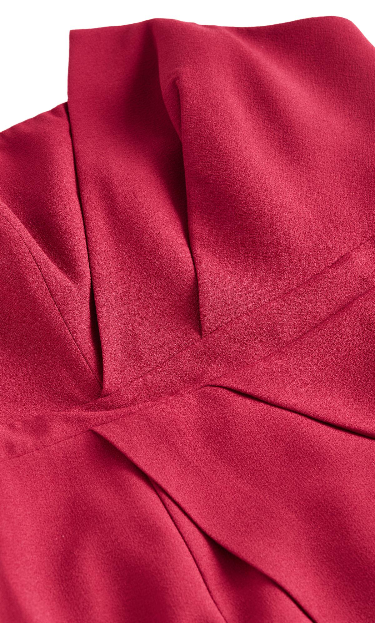 Evans Red Pleat Detail Mini Dress 2