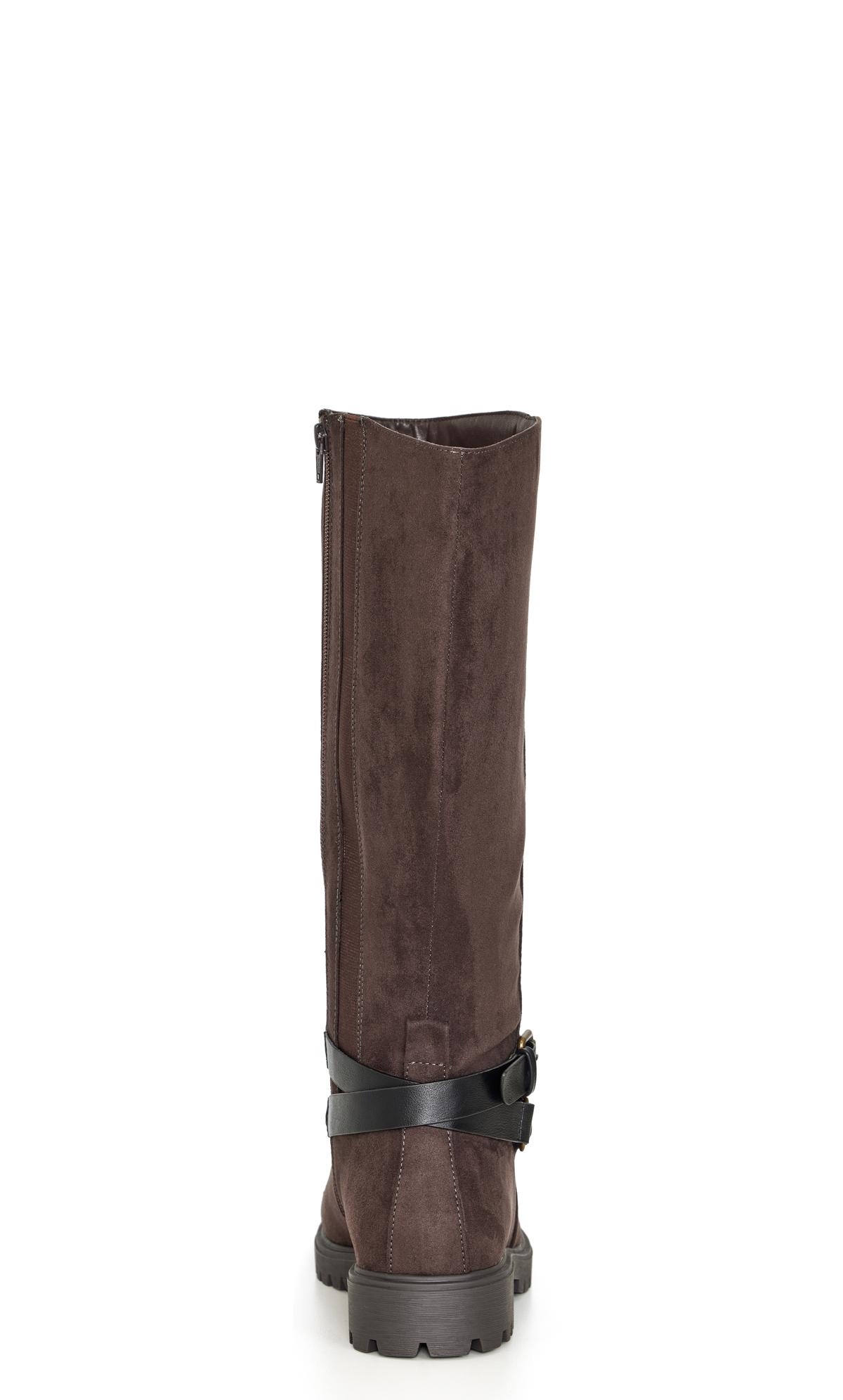 Evans Brown WIDE FIT Cath Tall Boot 3