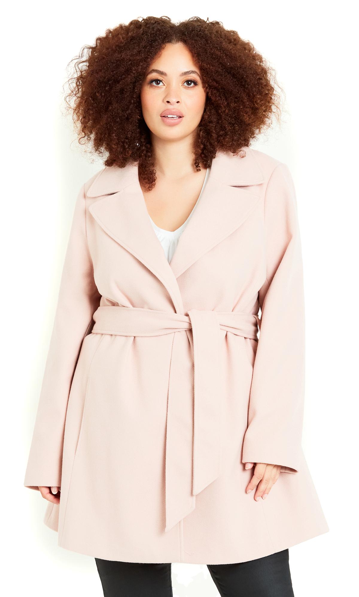 Belted Blush Pink Coat 3