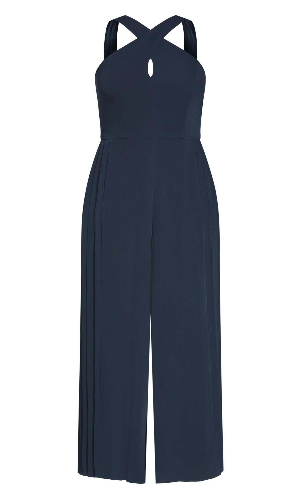 Harper Navy Jumpsuit | Evans