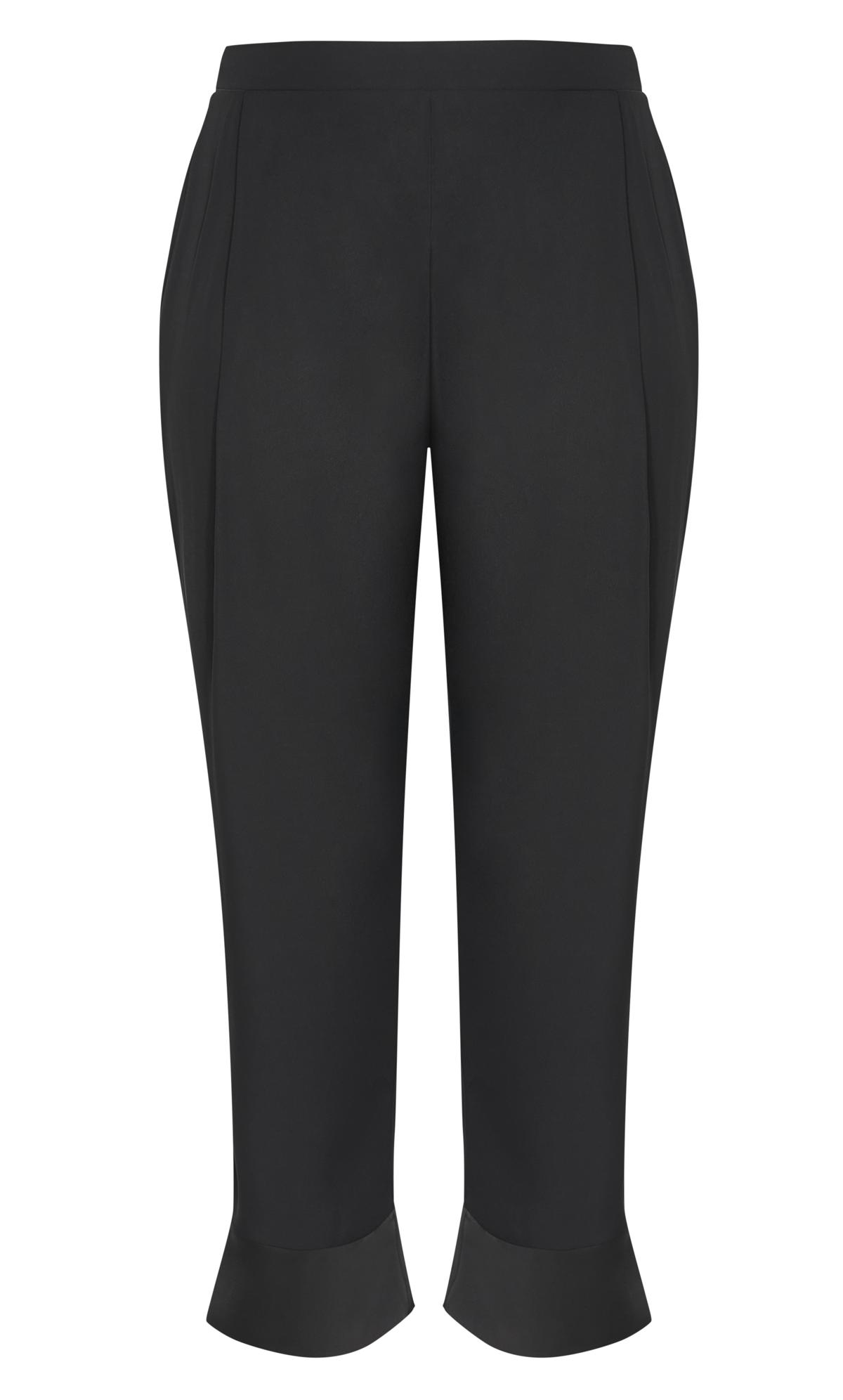 Evans Charcoal Tailored Trousers Satin Cuff 2