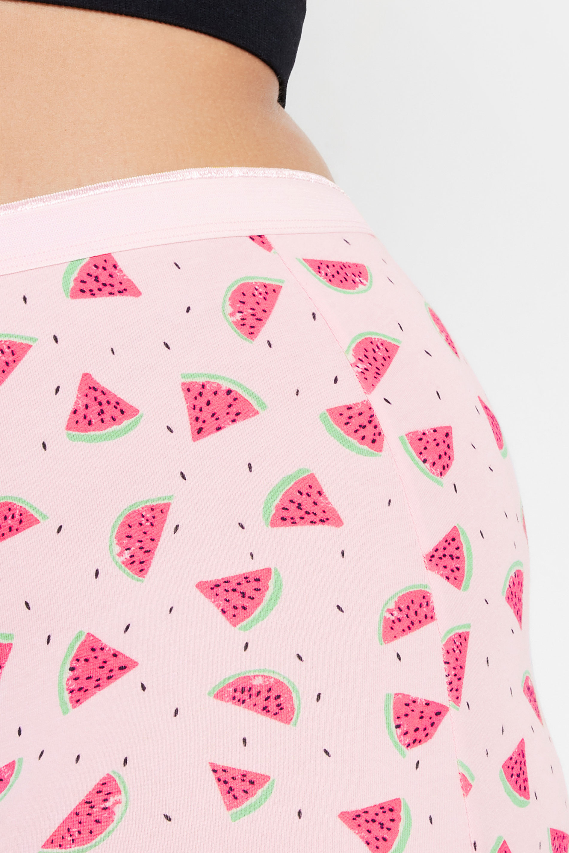 YOURS 5 PACK Curve Pink Watermelon Print High Waisted Shorts | Yours Clothing 3