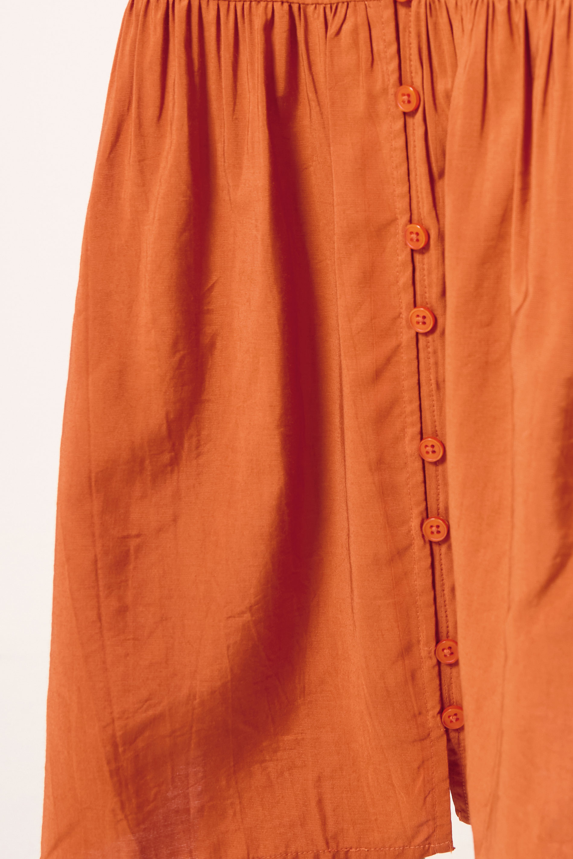 PixieGirl Petite Orange Button Through Shirt Dress 4