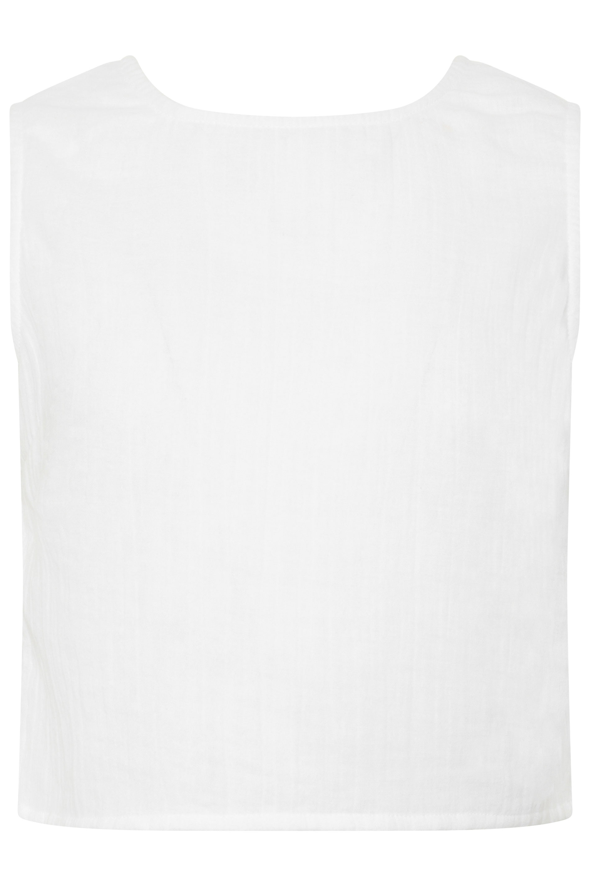 PixieGirl Petite Women's White Cotton Cheesecloth Top | PixieGirl 5