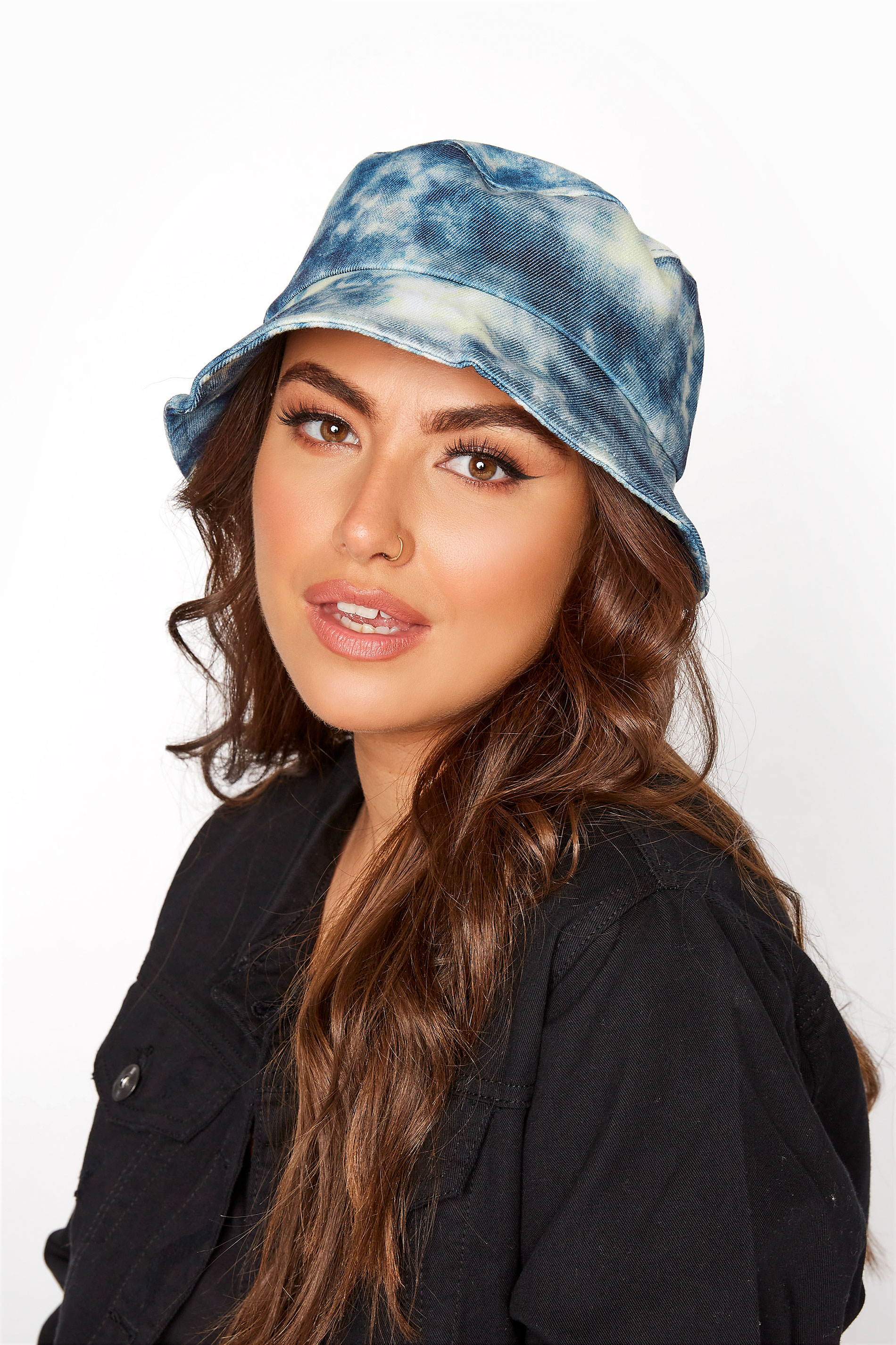 Accessoires Bonnets & Châpeaux | Bucket Hat Bleu Tie & Dye Délavé - OY01603