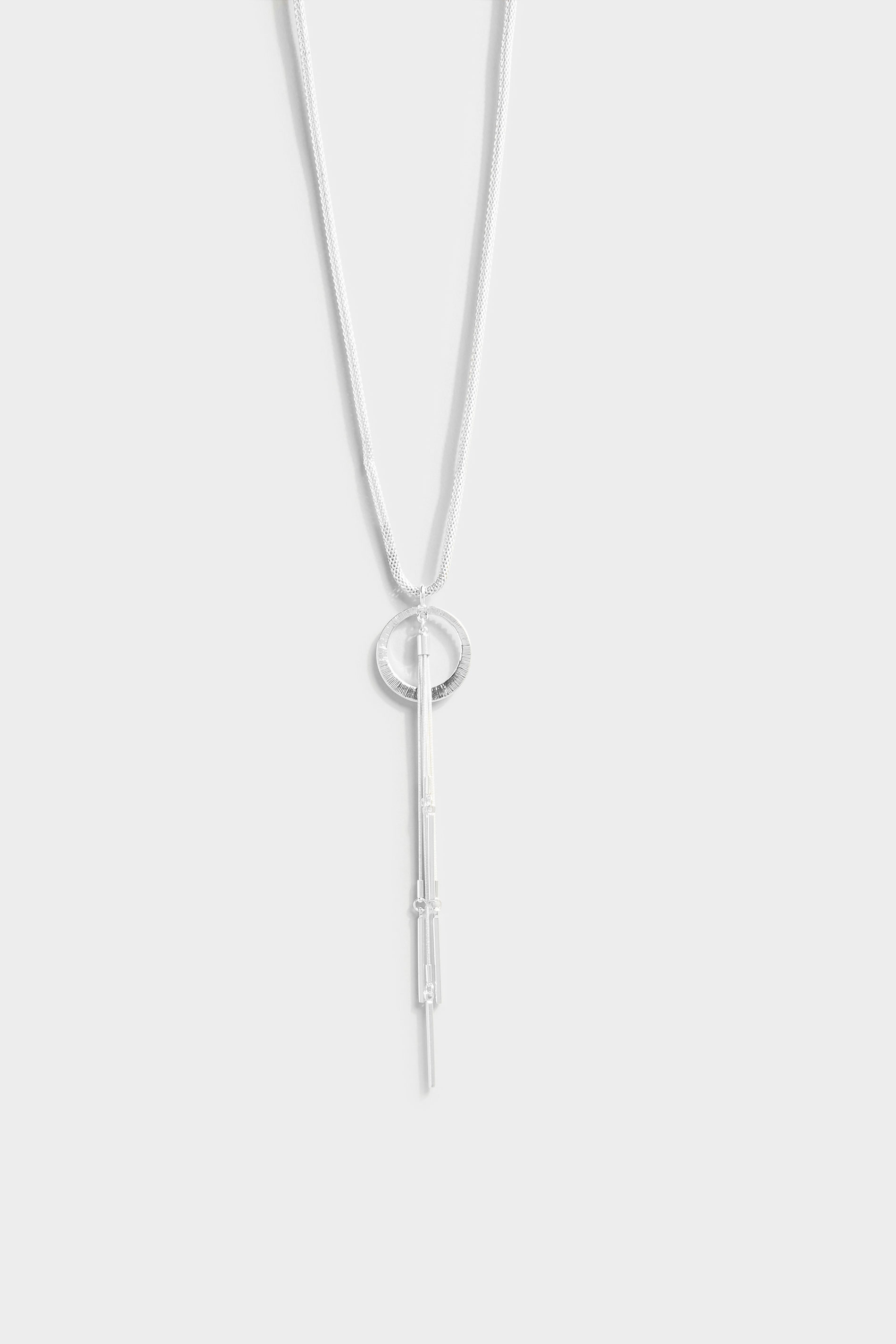 Silver Tone Diamante Tassel Necklace_B.jpg