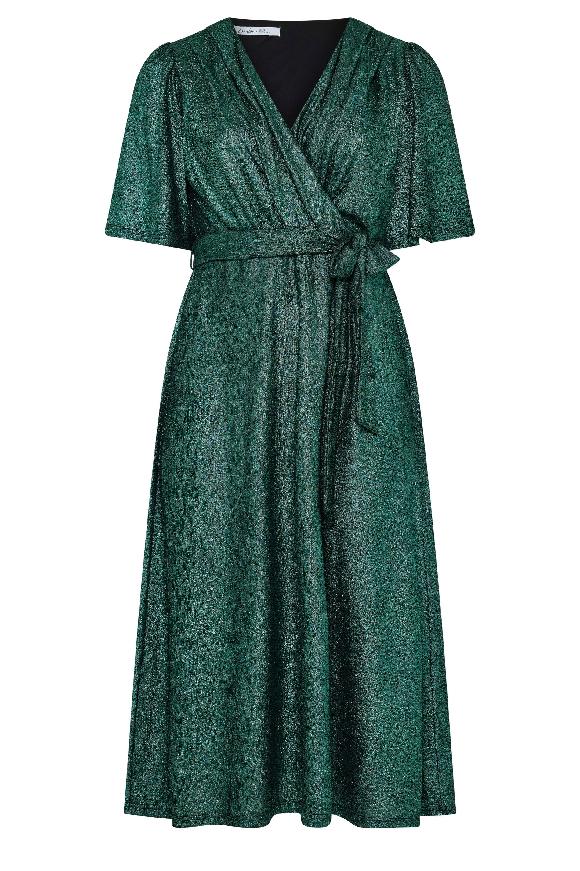 & other stories green wrap dress Yours London Women's Plus Size Metallic Size 18 Floral midi wrap