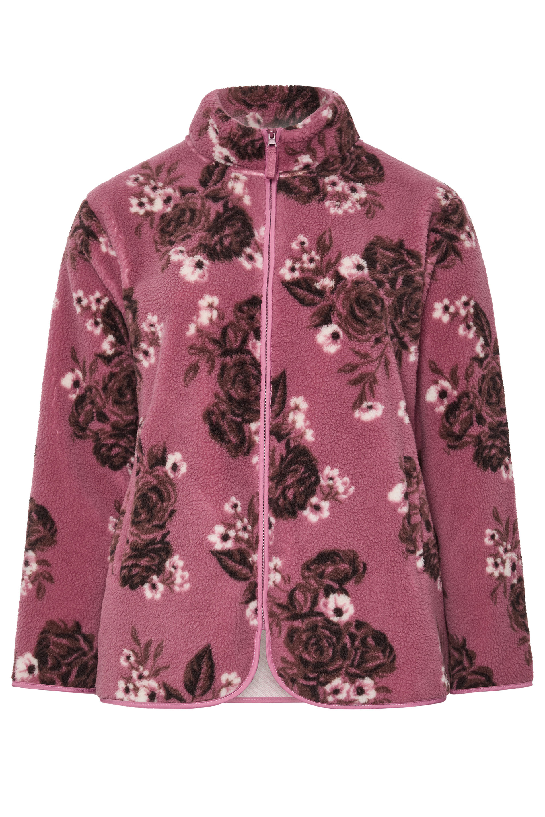 Yours Roze Borgfleece Met Rozenprint Size 42