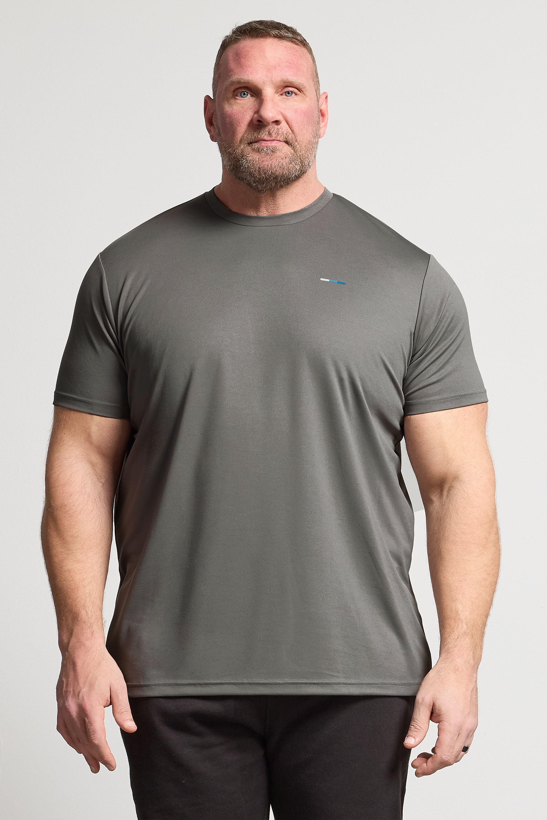 BadRhino Big & Tall Grey Active T-Shirt | BadRhino 3