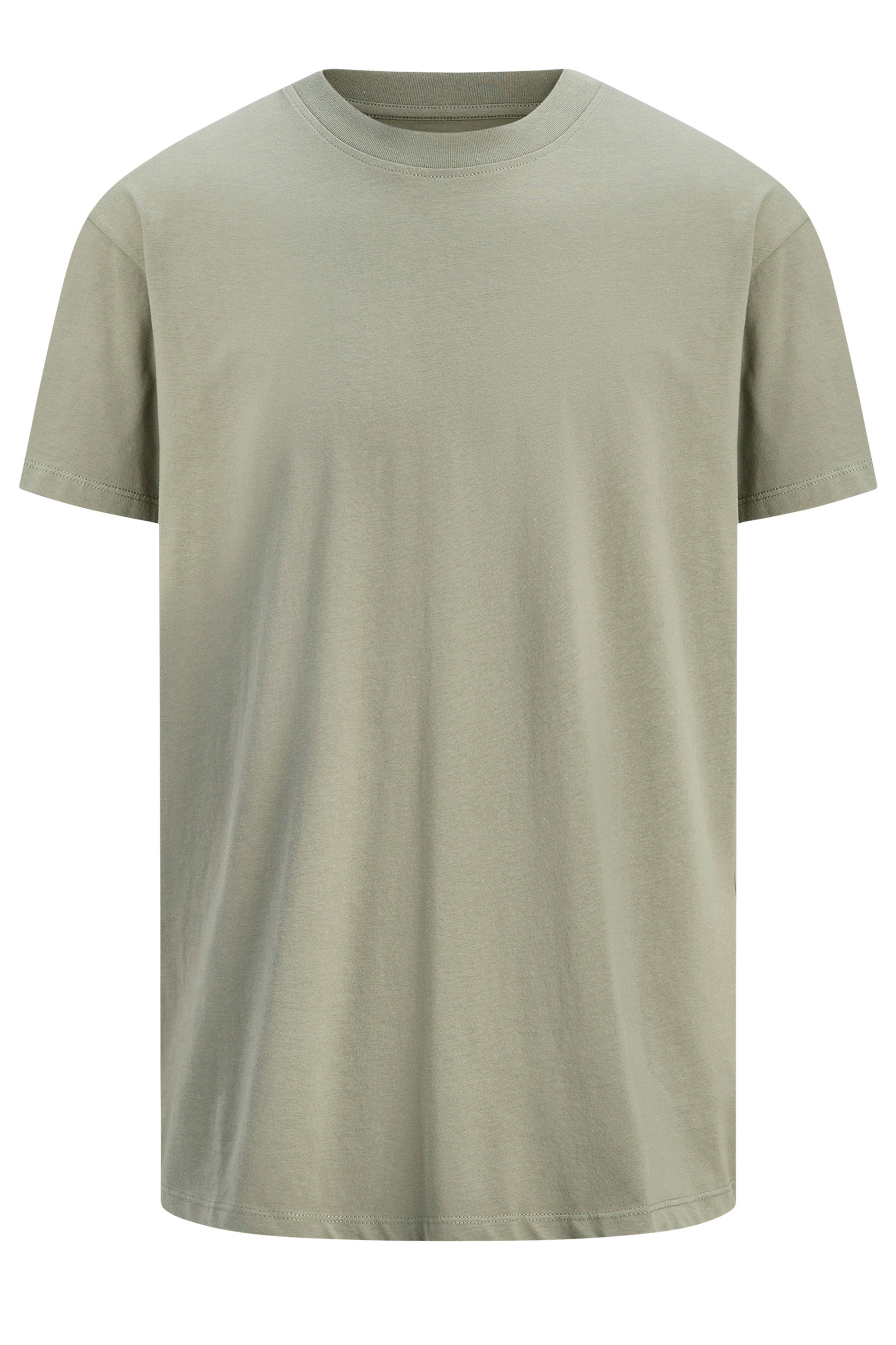JACK & JONES Big & Tall Vetiver Green Basic T-Shirt | BadRhino 4