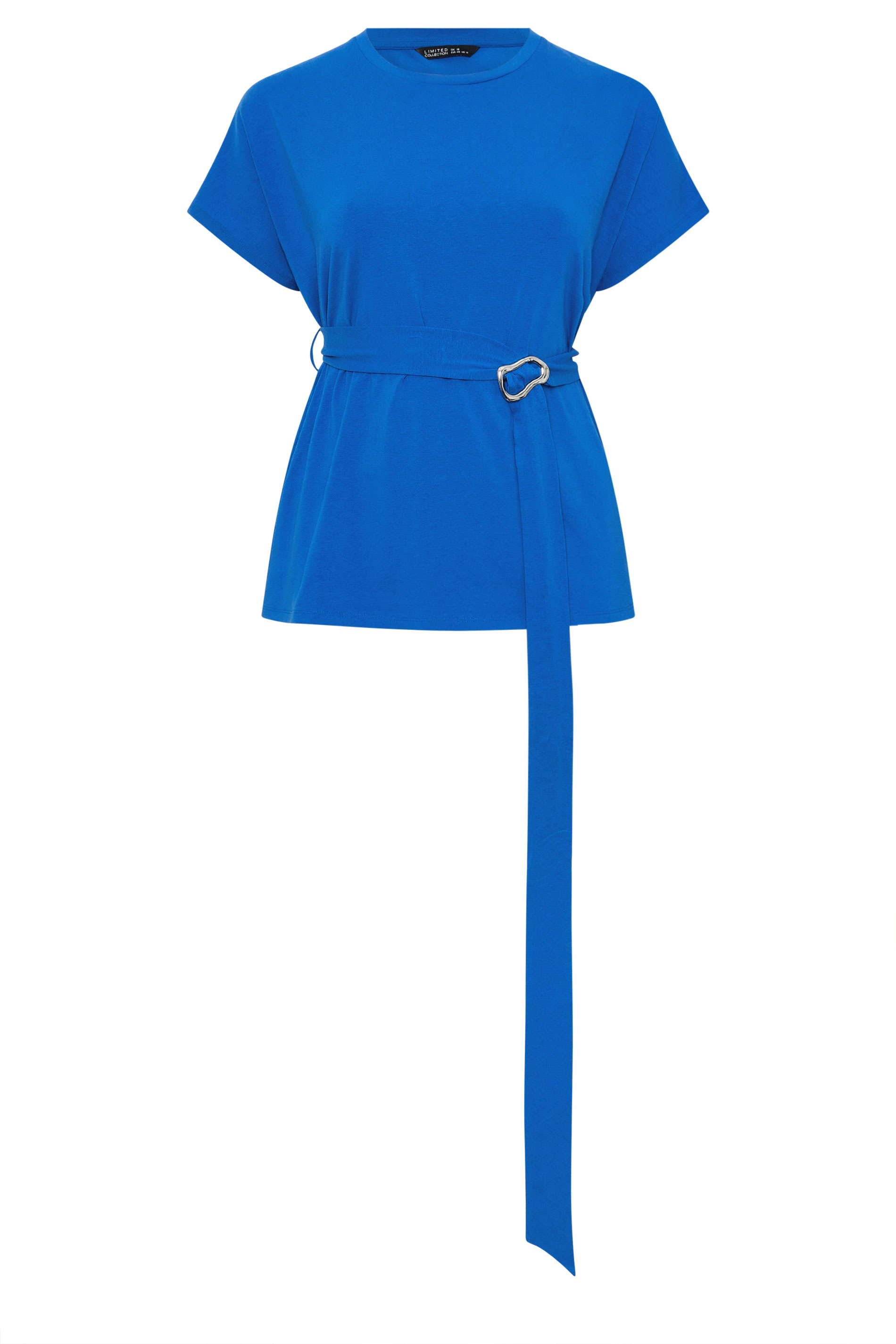 LIMITED COLLECTION Plus Size Blue Belt Buckle T-Shirt | Yours Clothing 5