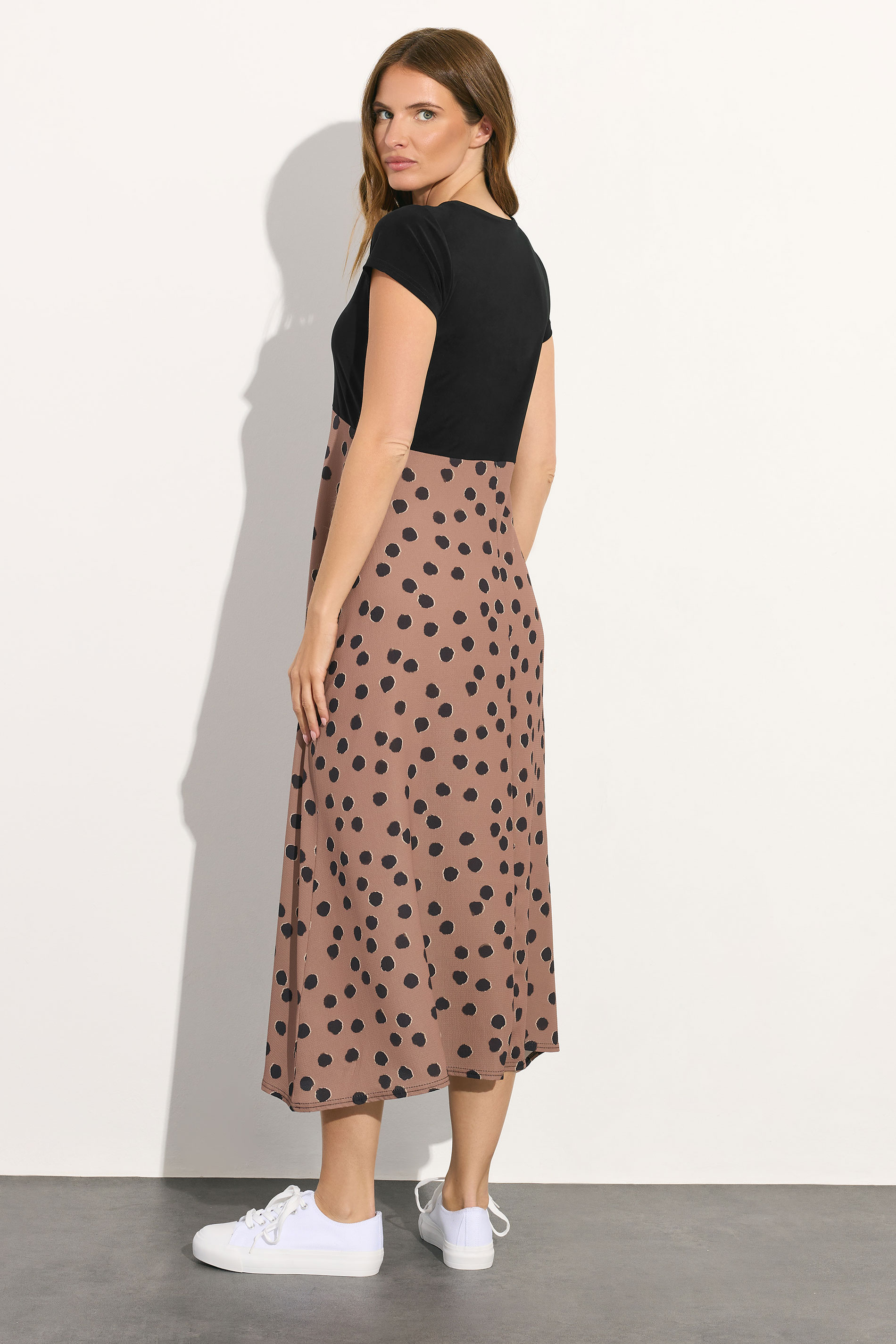 M&Co Black 2 In 1 Spot Print Maxi Dress | M&Co 2