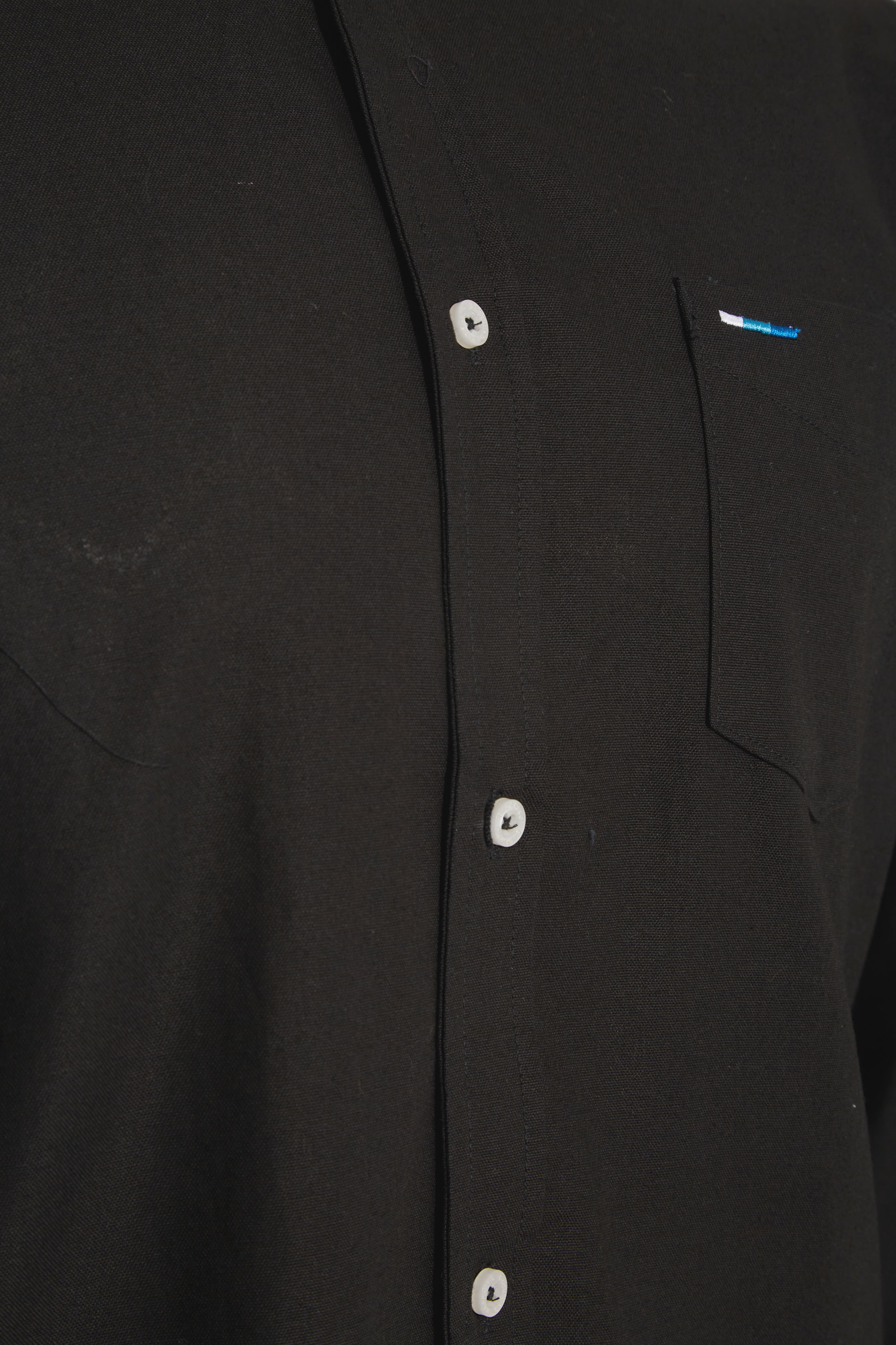 BadRhino Black Essential Long Sleeve Oxford Shirt | BadRhino 2