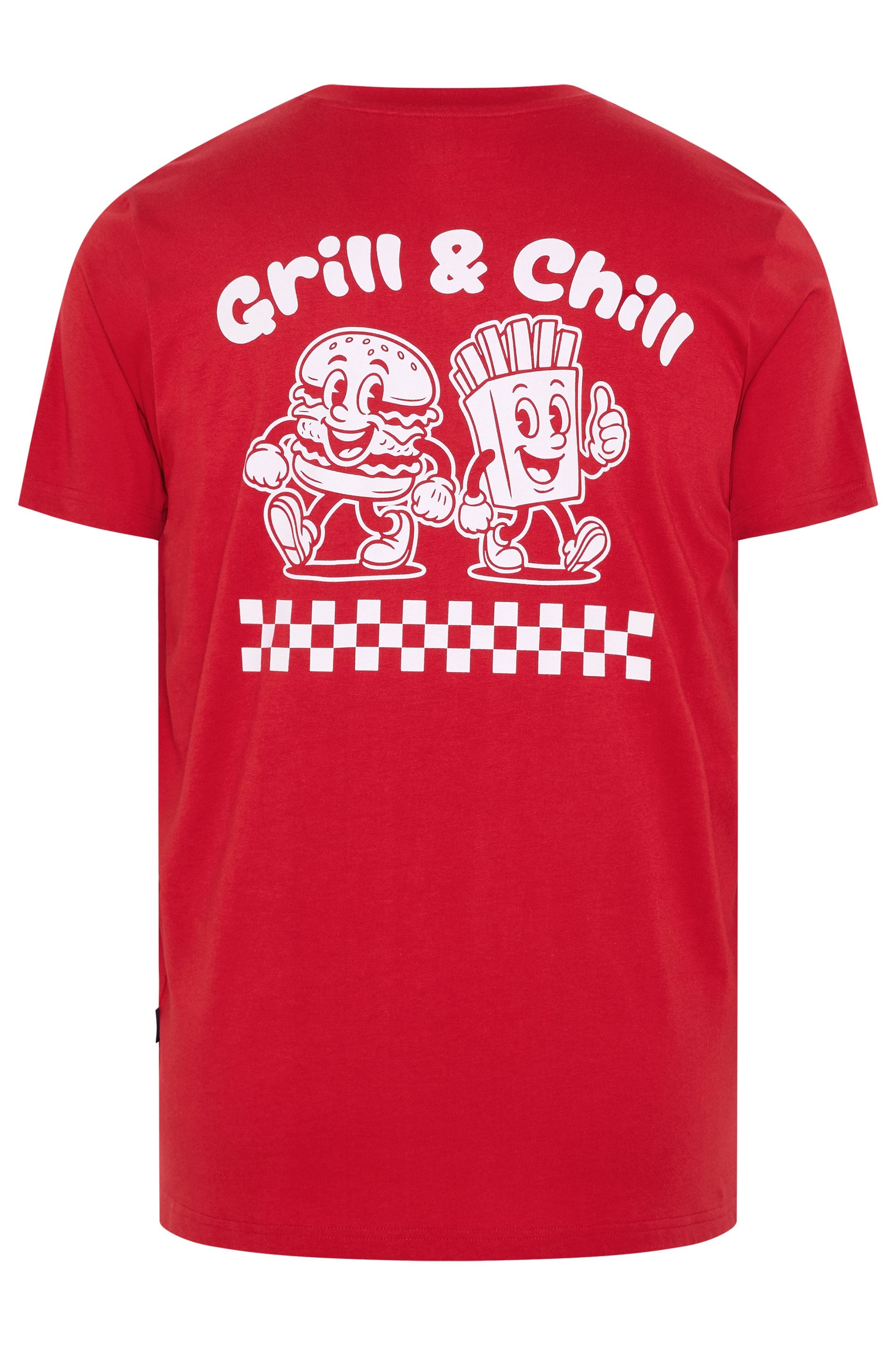 BadRhino Big & Tall Red 'Grill & Chill' T-Shirt | BadRhino 7
