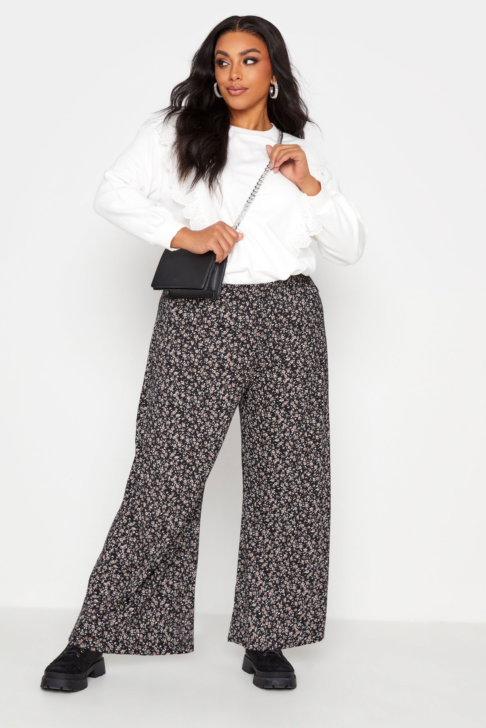 Black Ditsy Floral Wide Leg Trousers_A.jpg