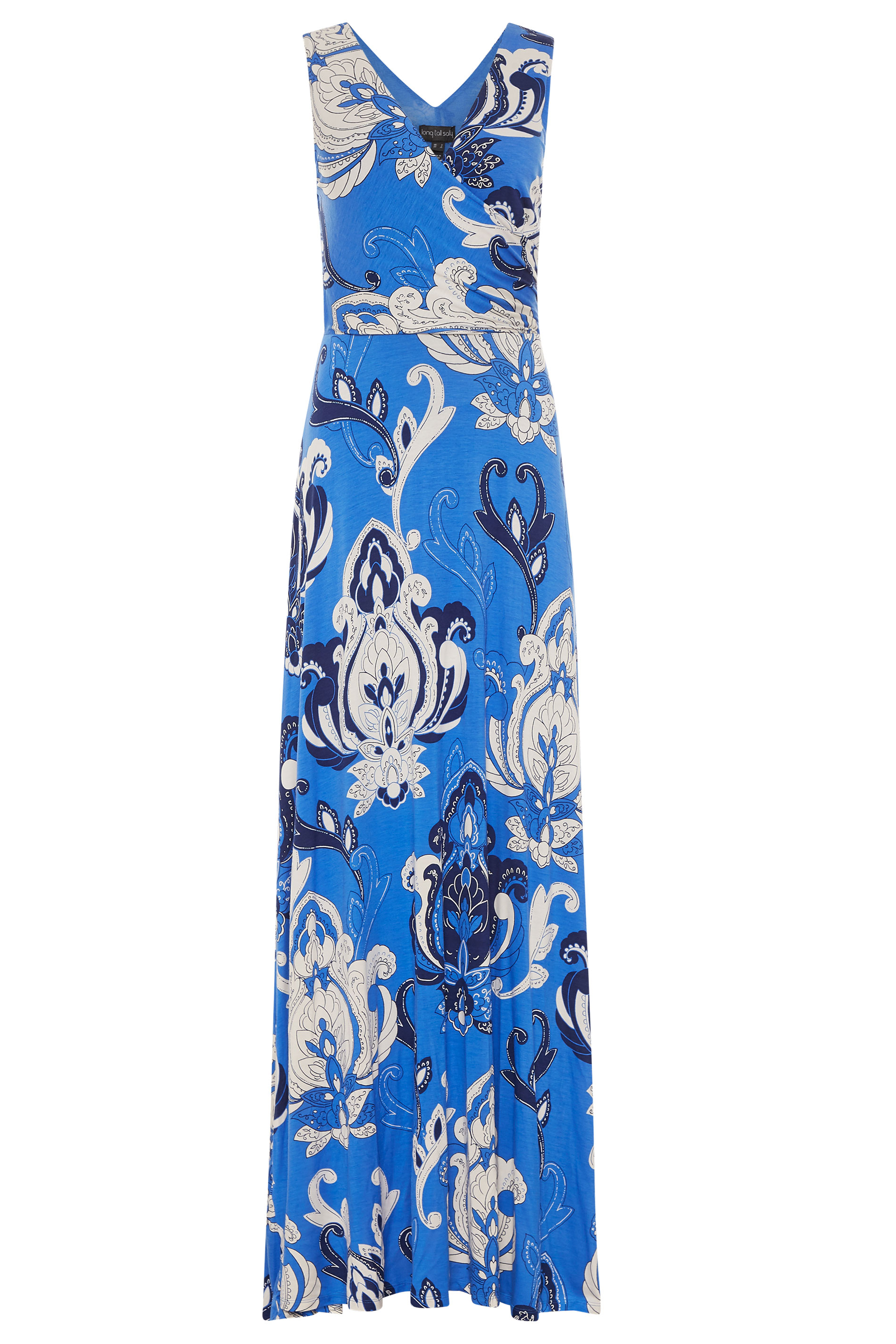 Blue Paisley Wrap Maxi Dress | Long Tall Sally