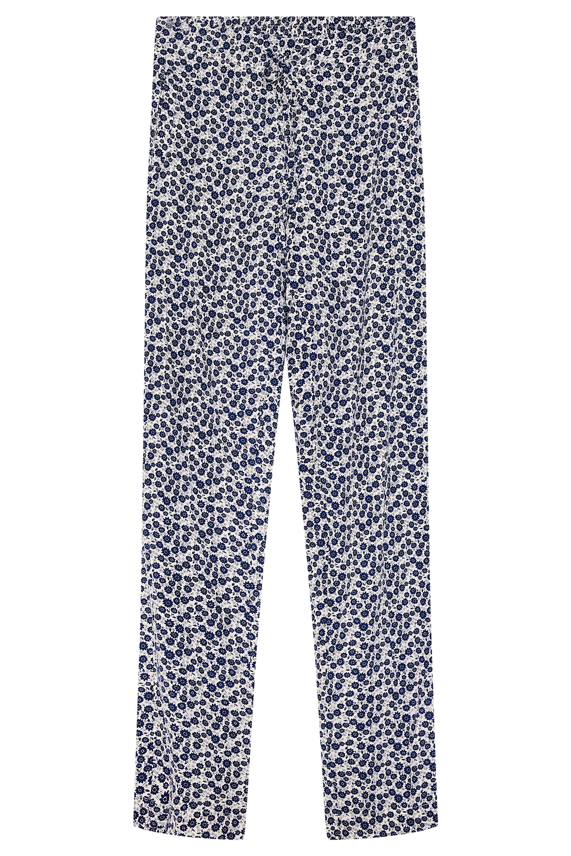 Navy and White Ditsy Trousers | Long Tall Sally