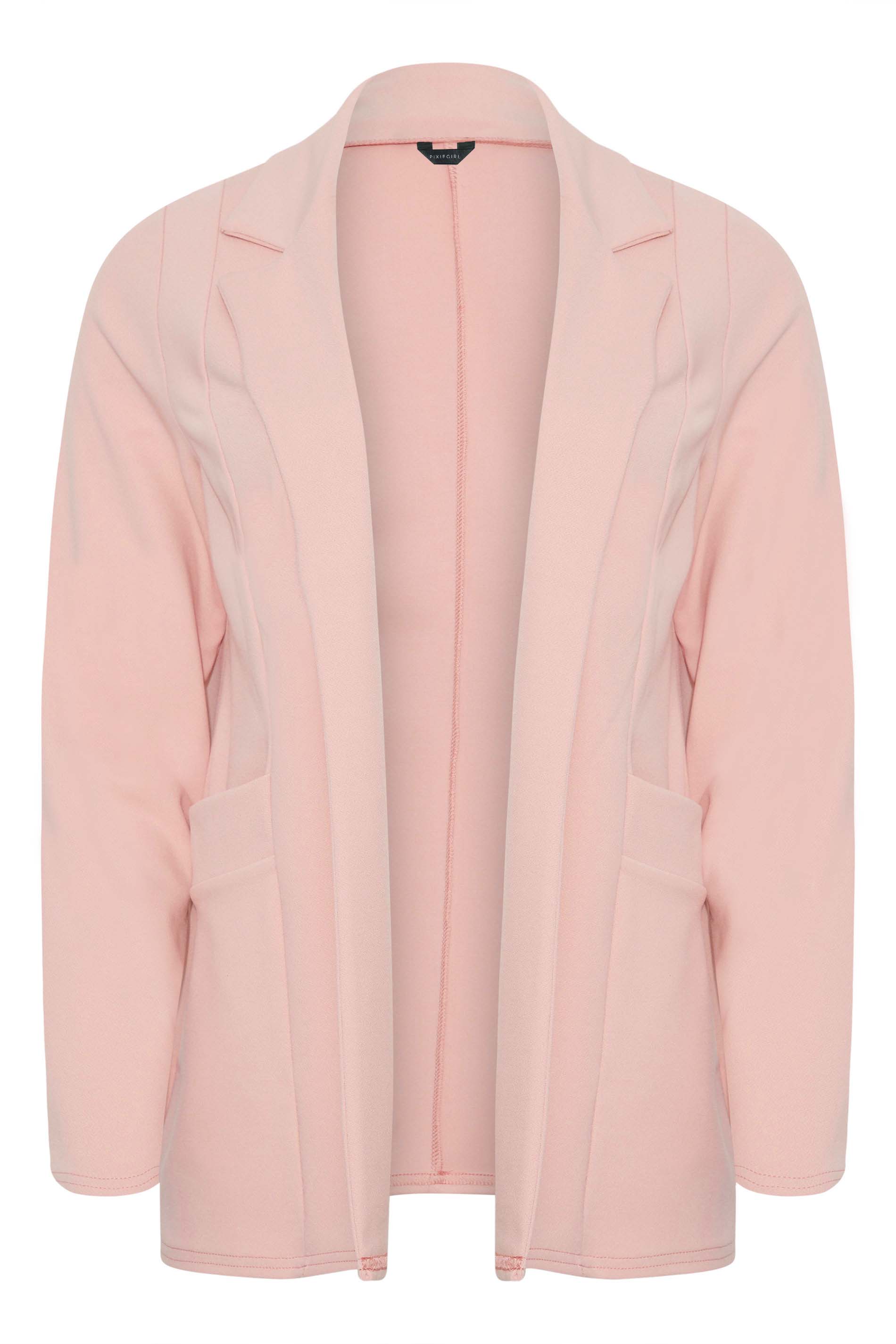 Petite Pink Scuba Blazer | PixieGirl