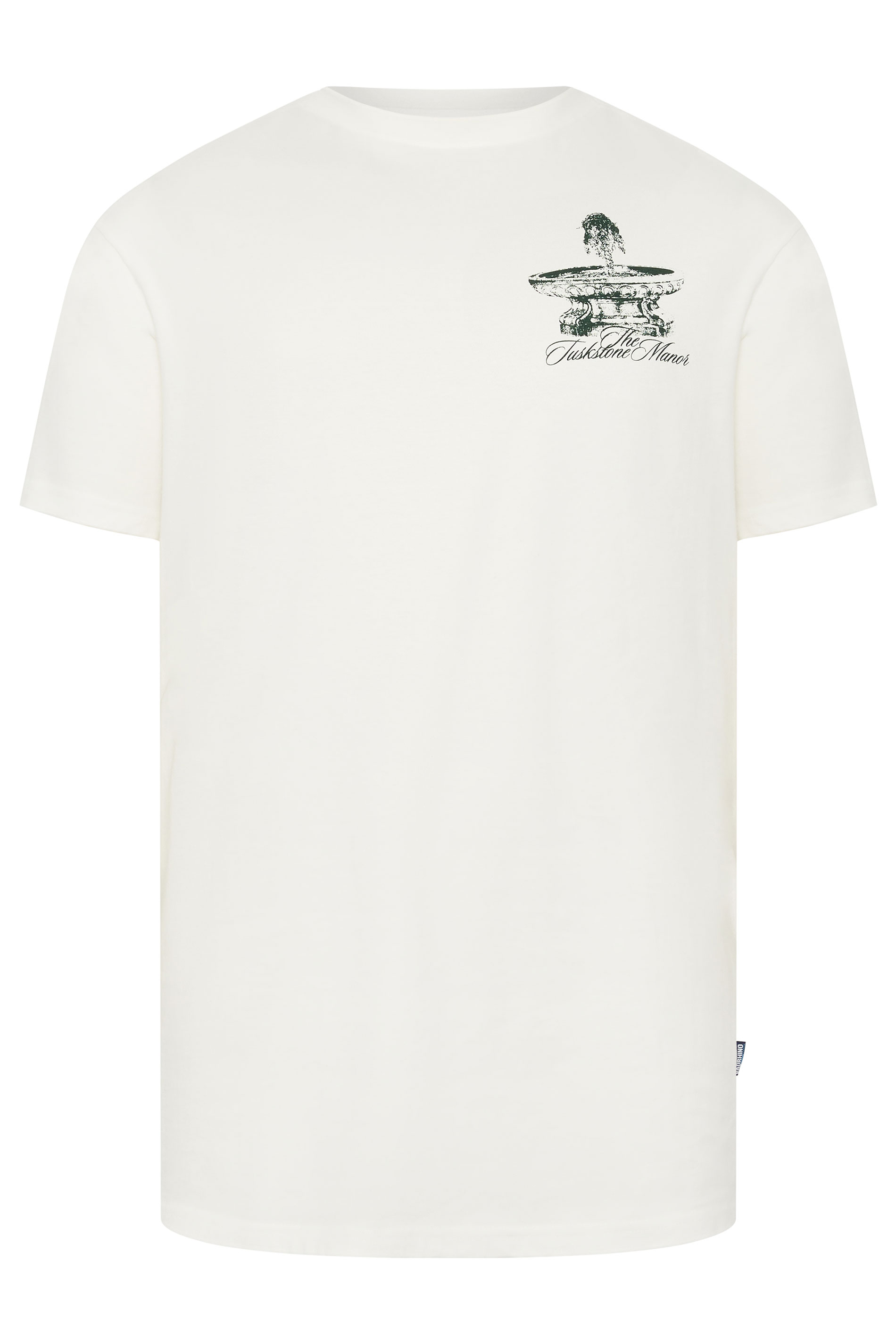 BadRhino Big & Tall White Extra Long 'The Tuskstone Manor' Graphic T-Shirt | BadRhino 6