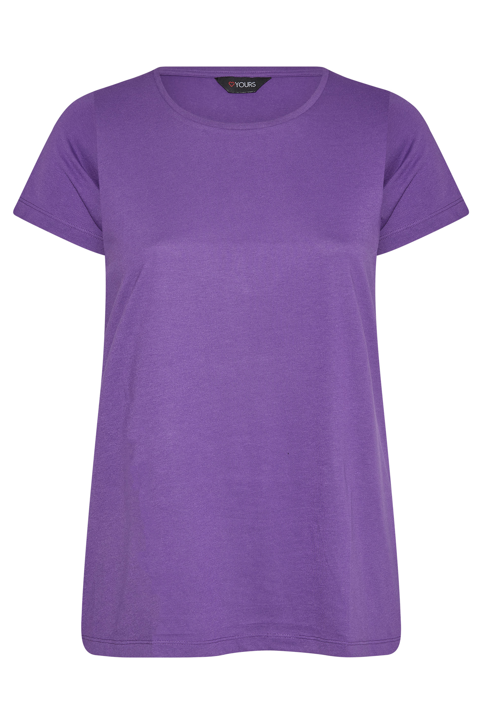 Grande taille  Tops Grande taille  T-Shirts Basiques & Débardeurs | T-Shirt Violet en Jersey - GV45861