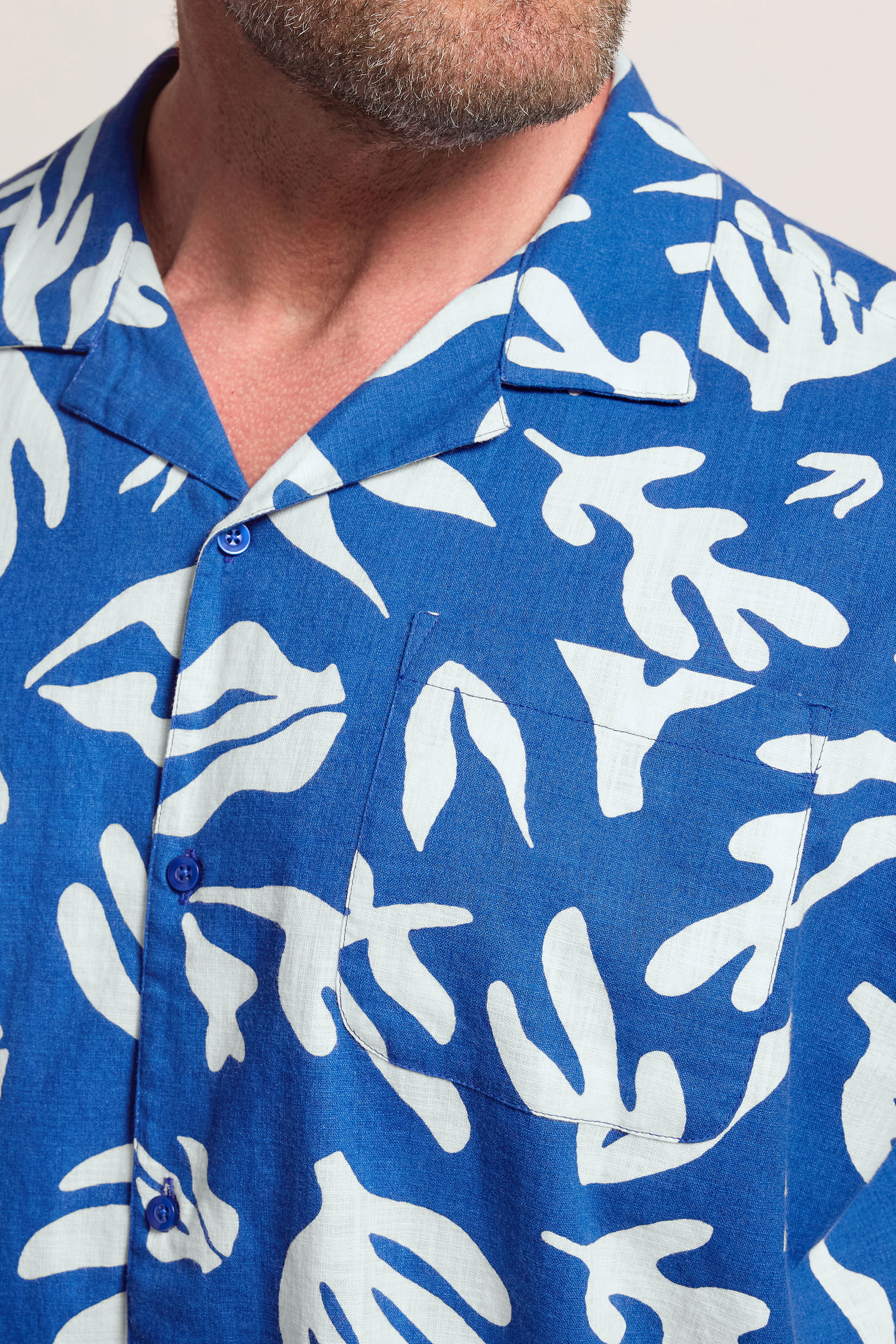 BadRhino Big & Tall Blue Coral Print Shirt | BadRhino 4