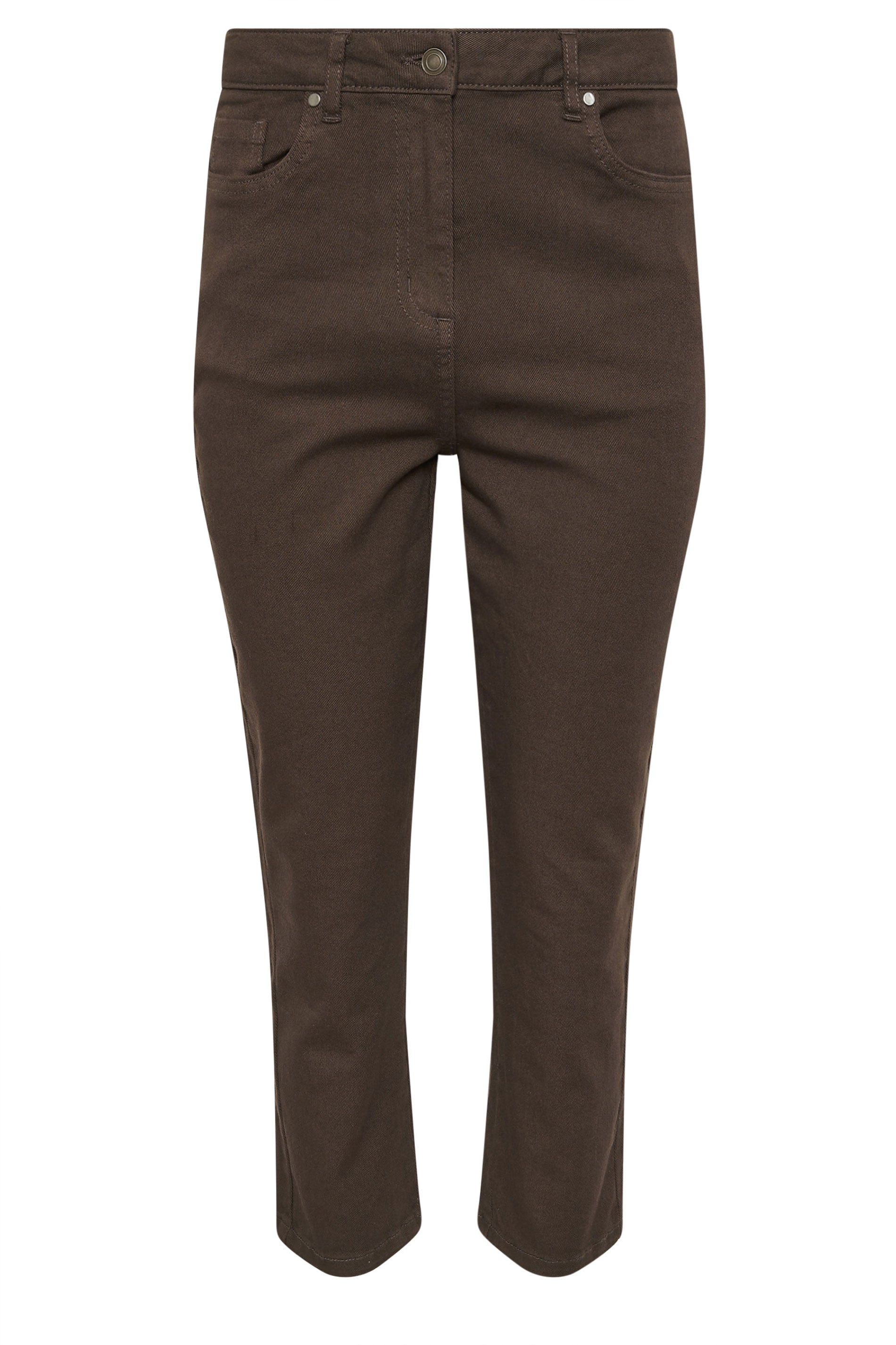 M&Co Chocolate Brown Ankle Grazer Jeans | M&Co 6