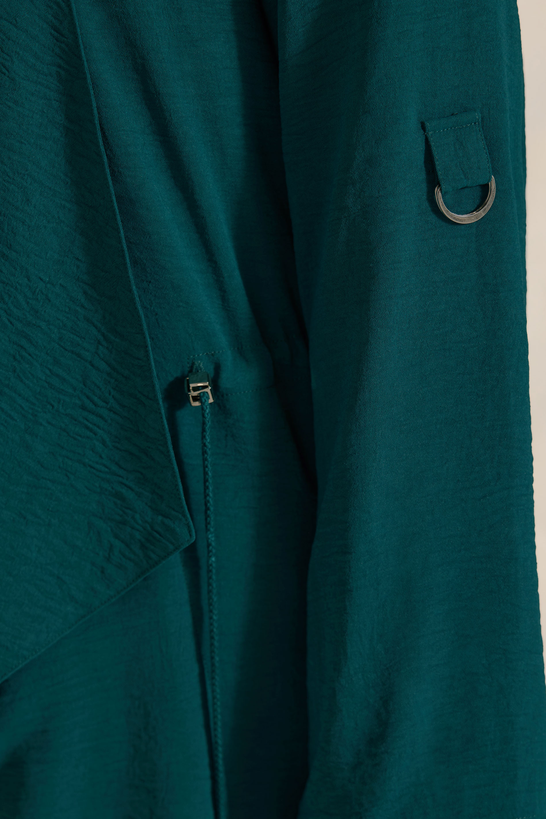 EVANS Plus Size Teal Green Lightweight Waterfall Jacket | Evans 4