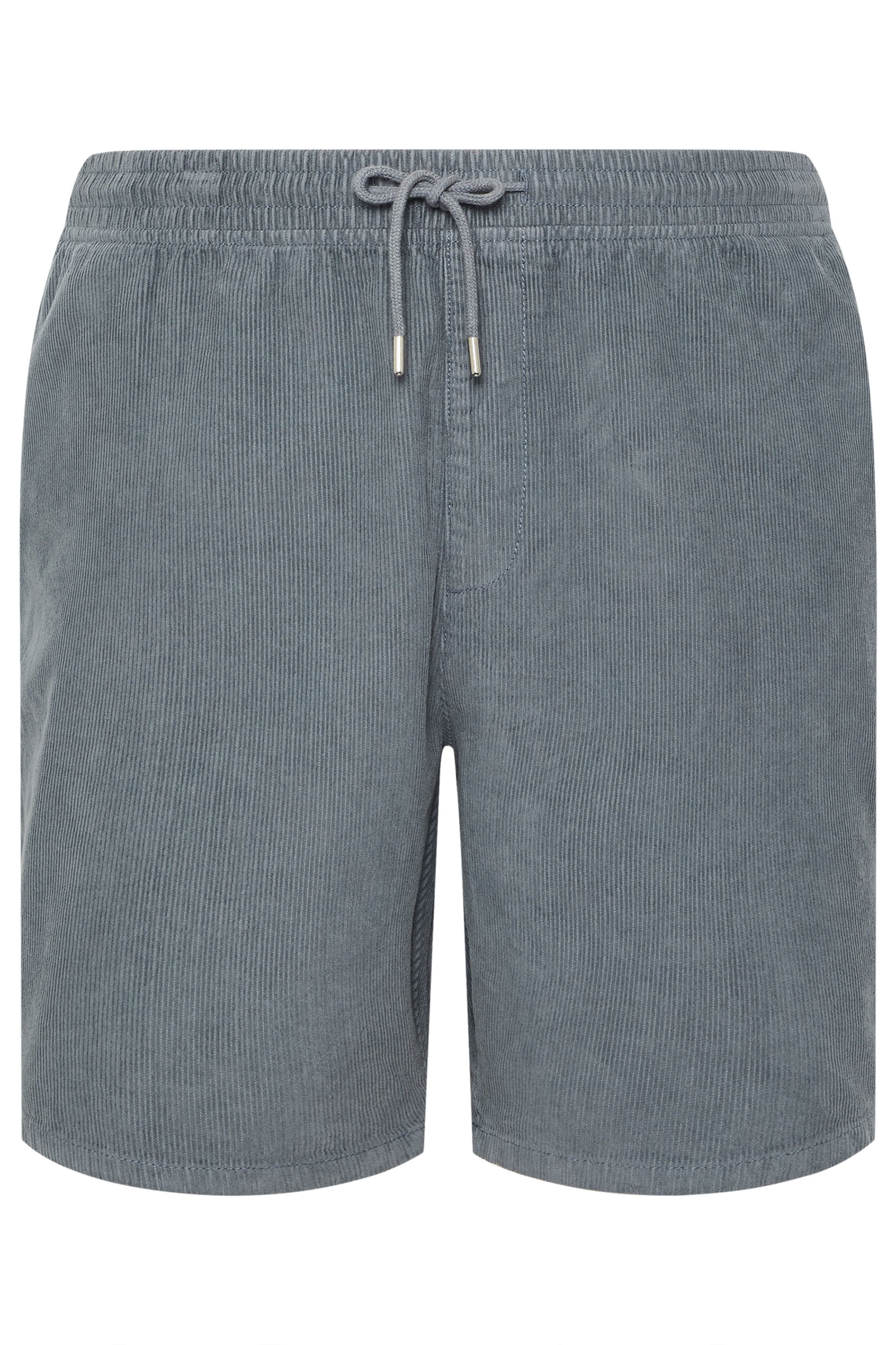 BadRhino Big & Tall Blue Elasticated Waist Corduroy Shorts | BadRhino 7