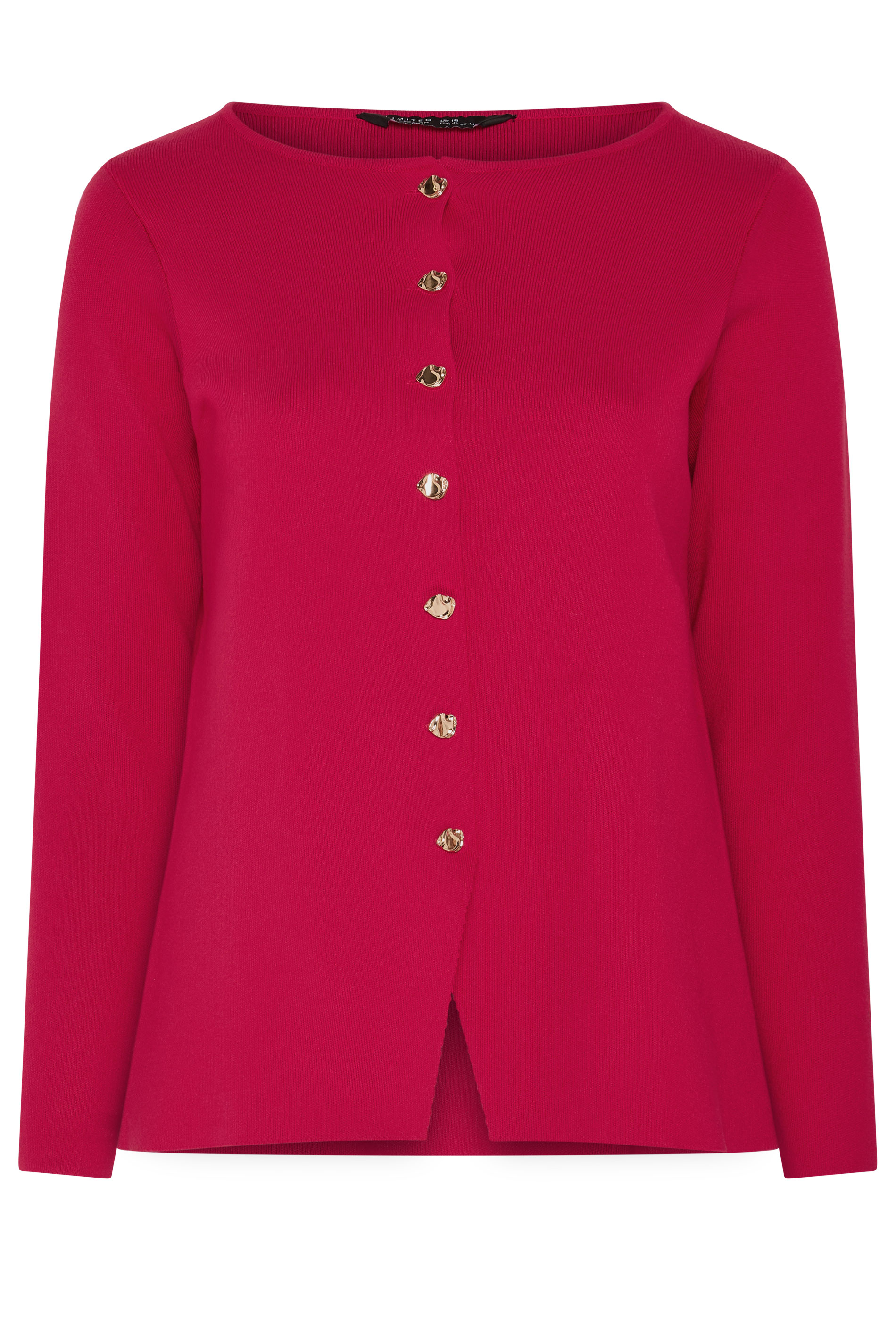 LIMITED COLLECTION Plus Size Cobalt Red Compacted Knit Cardigan | Yours Clothing 6