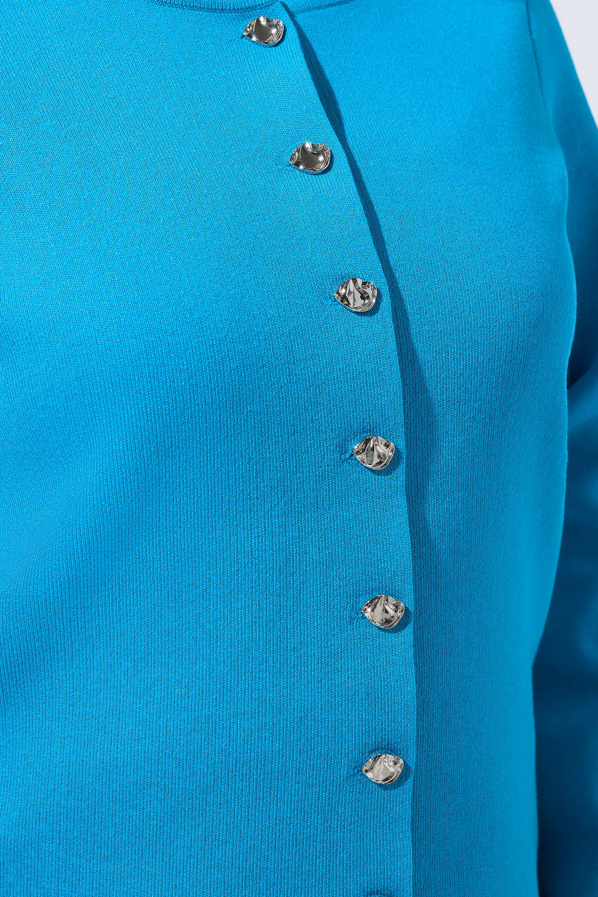 LIMITED COLLECTION Plus Size Cobalt Blue Compacted Knit Cardigan | Yours Clothing 5