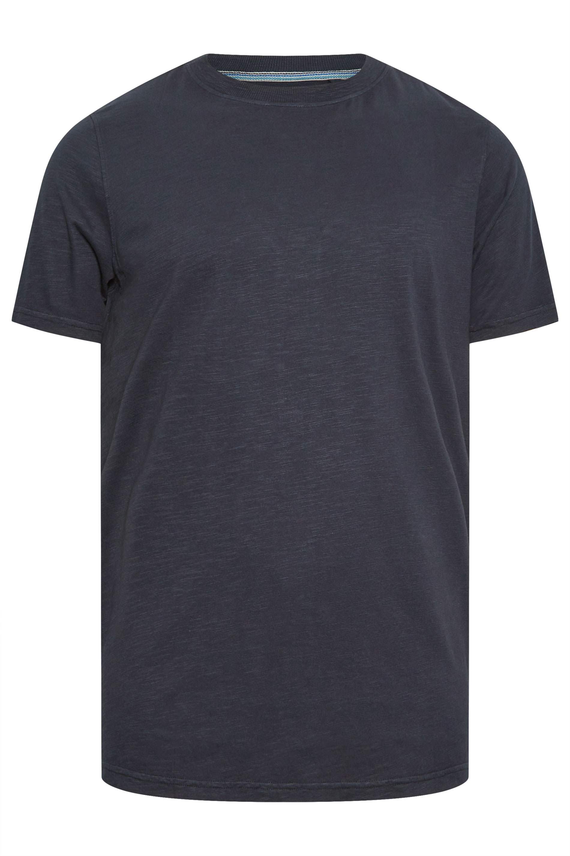 BadRhino Big & Tall Navy Blue Slub T-Shirt | BadRhino 3