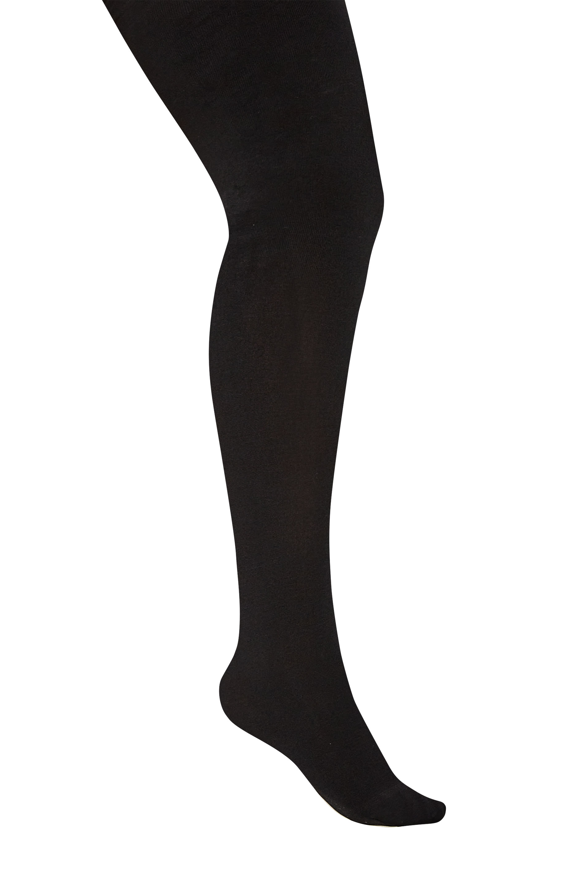 Black Thermal 300 Denier Tights | Yours Clothing