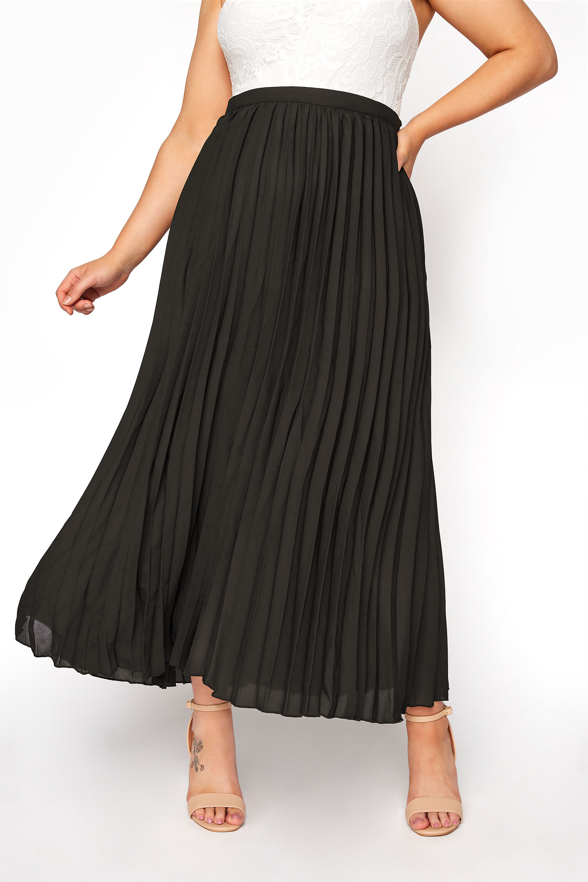 pleated chiffon maxi skirt forever 21