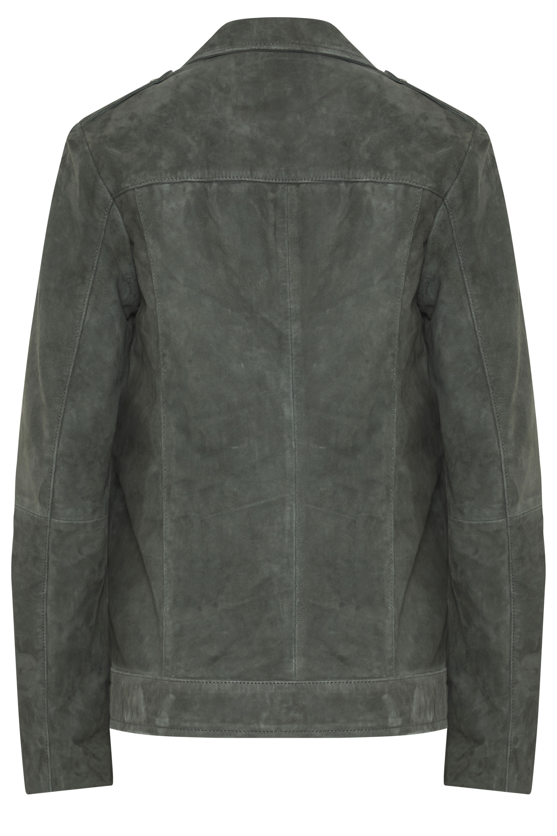 LTS PREMIUM Tall Women's Grey Suede Biker Jacket | Long Tall Sally 2
