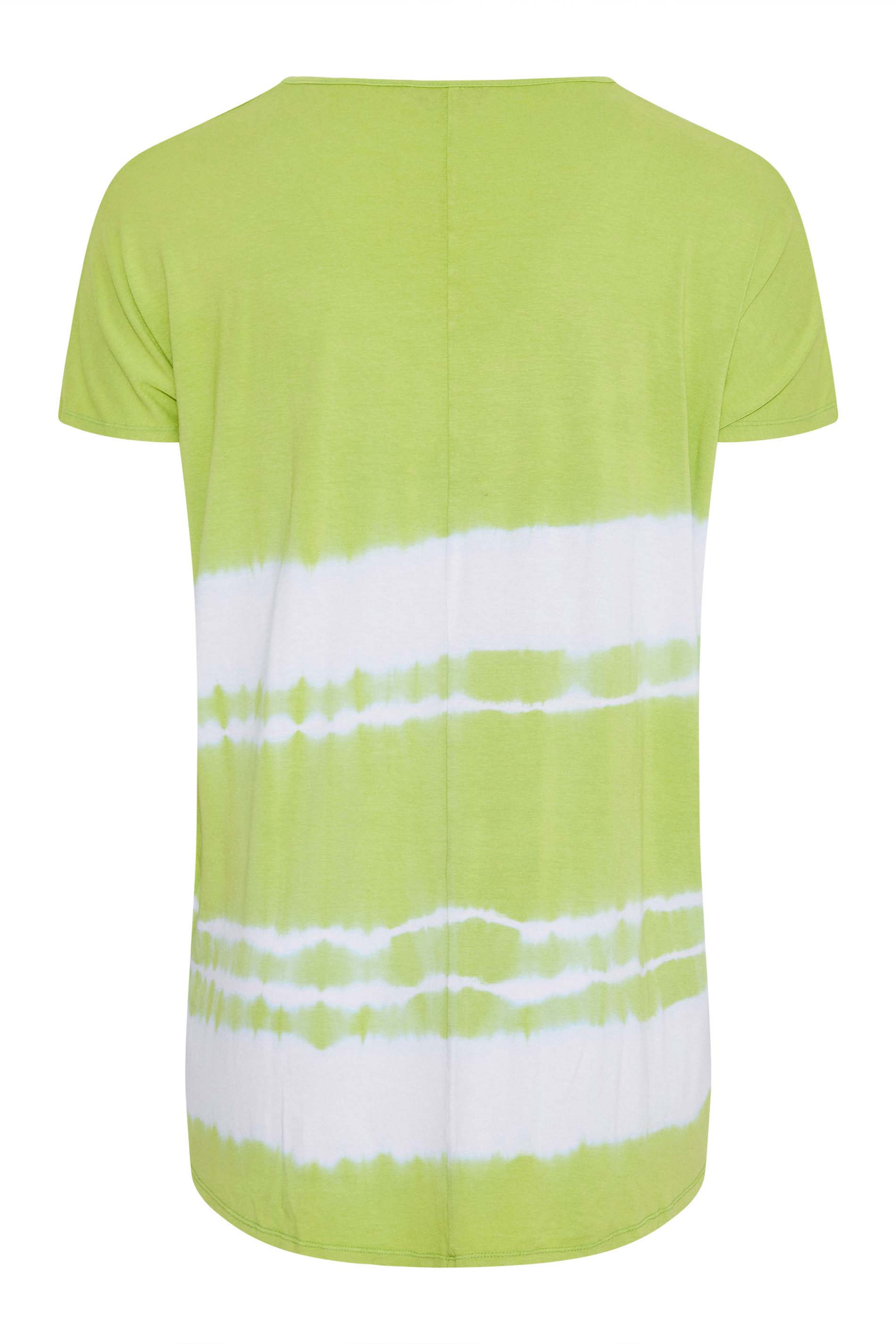 Grande taille  Tops Grande taille  T-Shirts | T-Shirt Vert Citron Tie & Dye en Jersey - MA05910