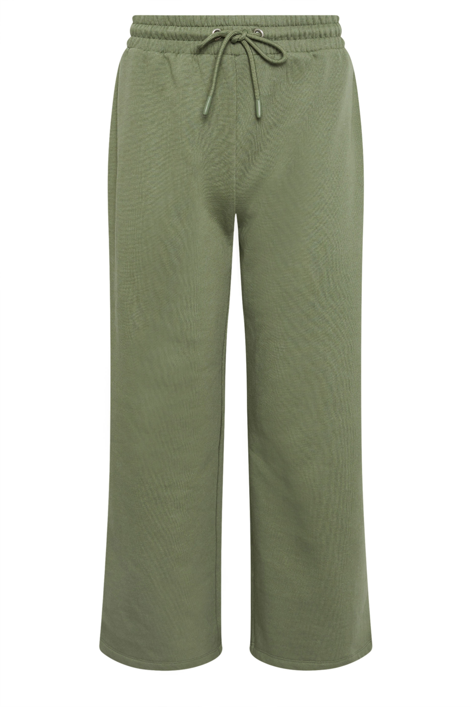 M&Co Petite Khaki Green Wide Leg Joggers | M&Co 5