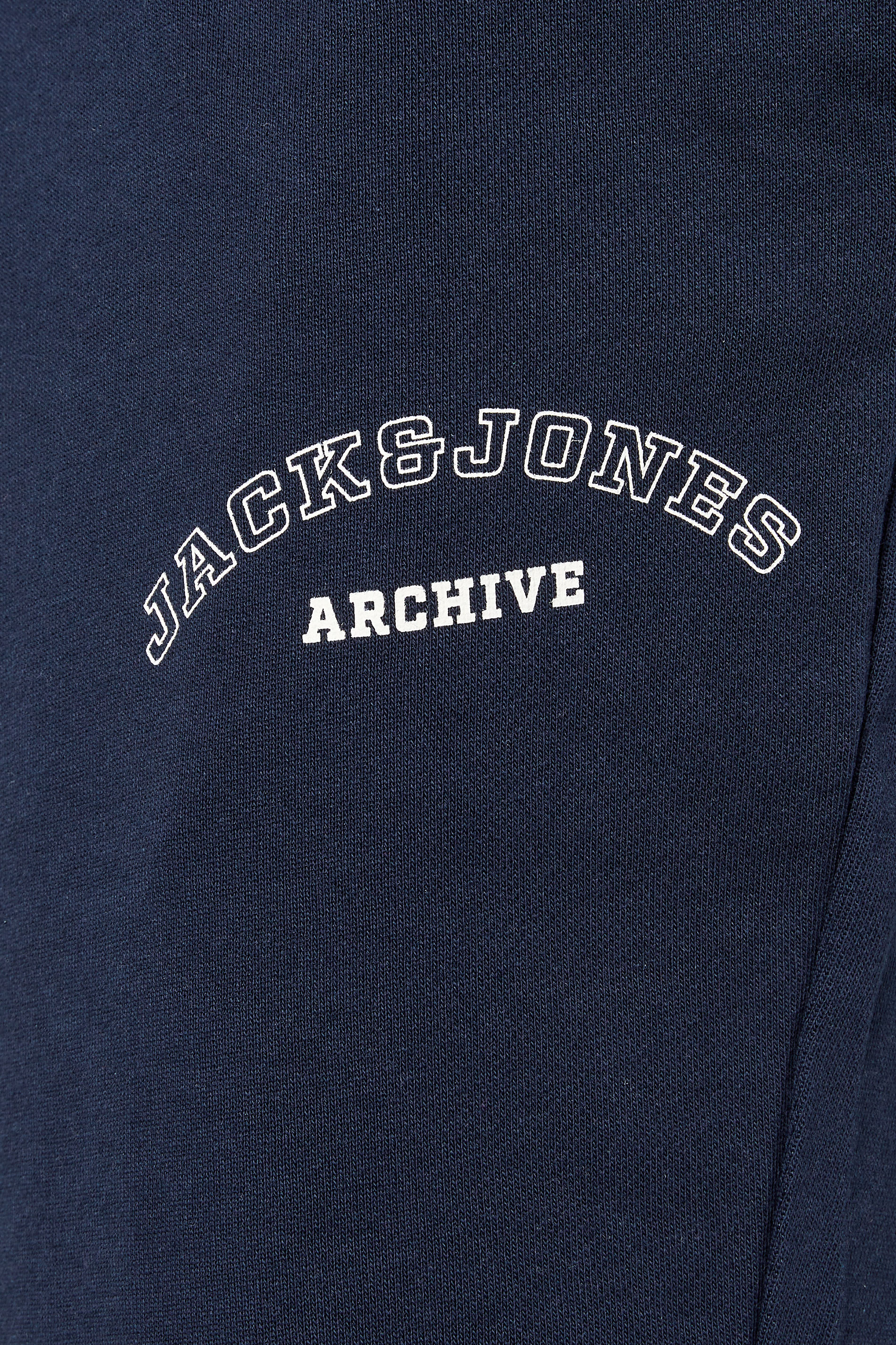 JACK & JONES Big & Tall Navy Blazer Blue Jogger Sweat Shorts | BadRhino 6