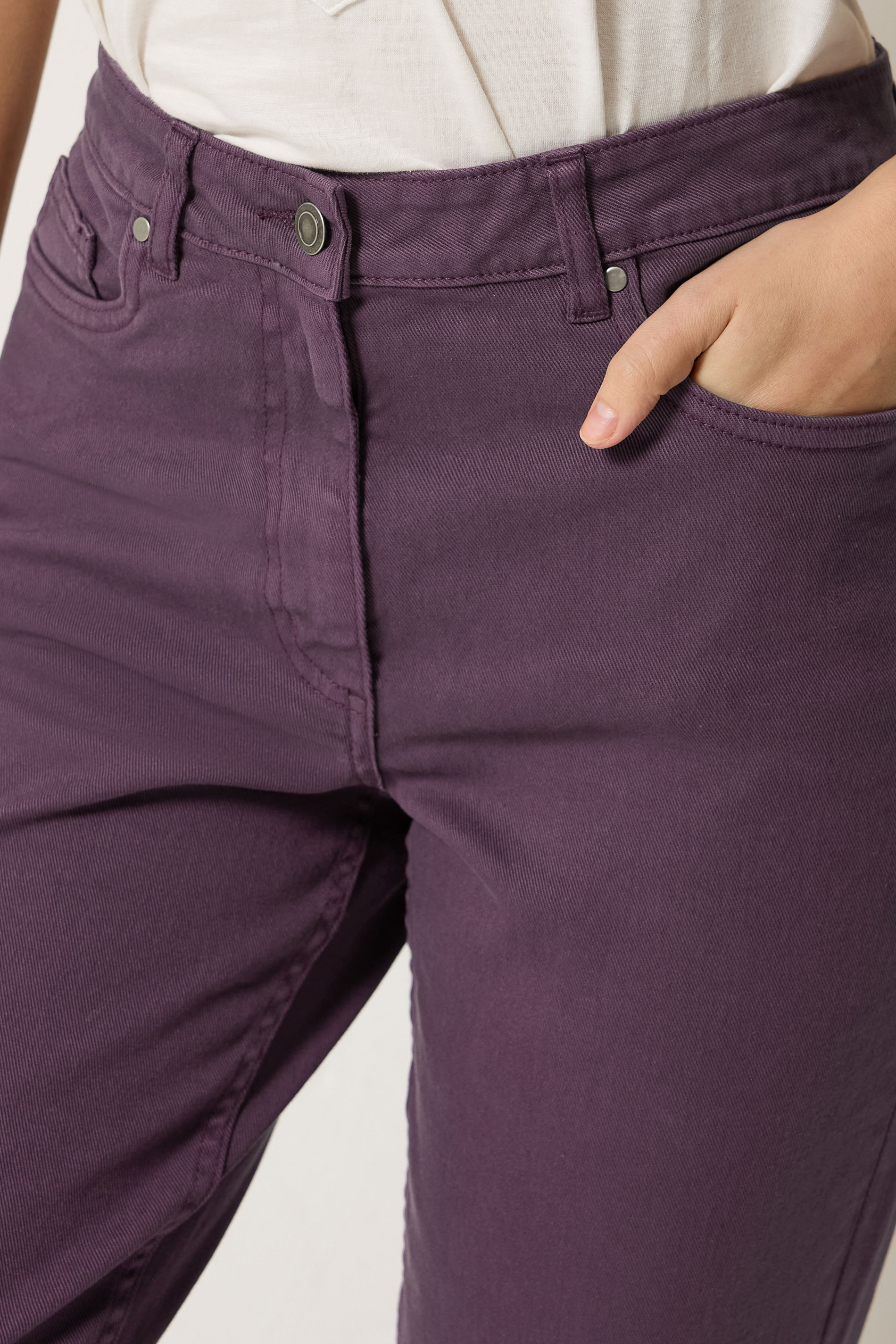 M&Co Berry Purple Mom Jeans | M&Co 5