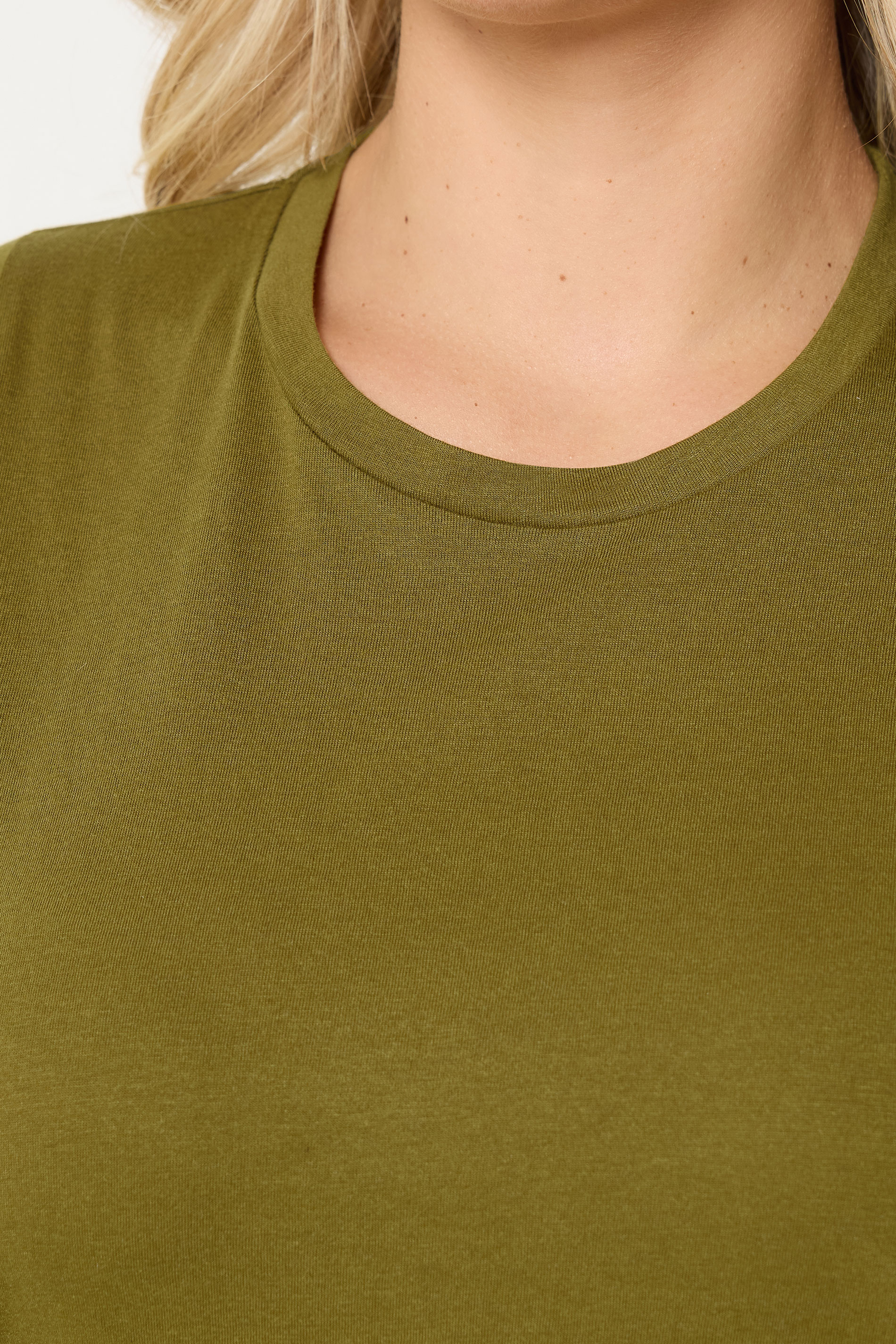 YOURS Plus Size Green Core Basic T-Shirt | Yours Clothing 4