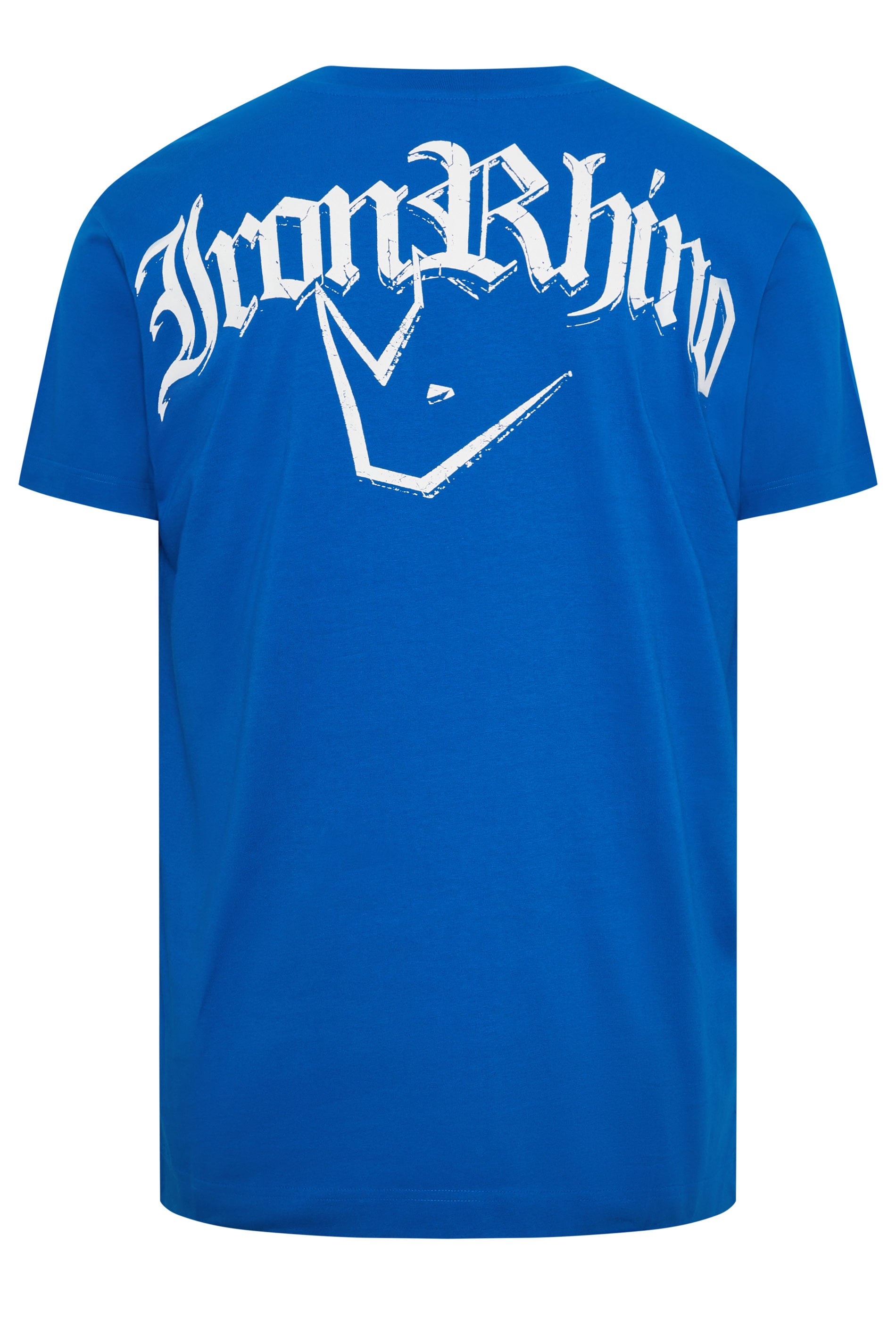 IronRhino Big & Tall Cobalt Blue Old English Logo T-Shirt | BadRhino 7
